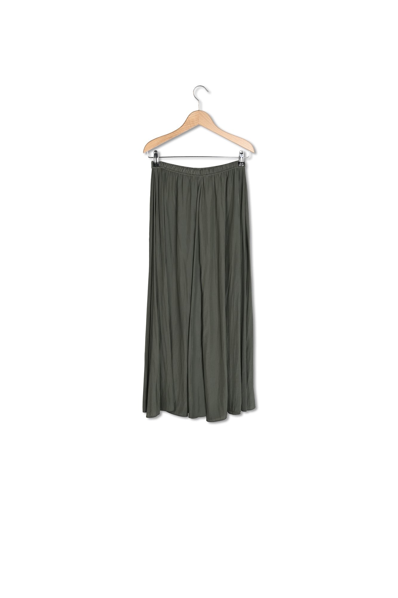 Jupe midi en satin plissé - DENISA Faume - seconde main