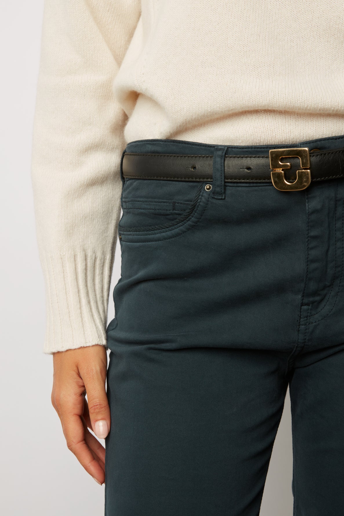 Jean slim en denim stretch - ELVINA Faume - seconde main