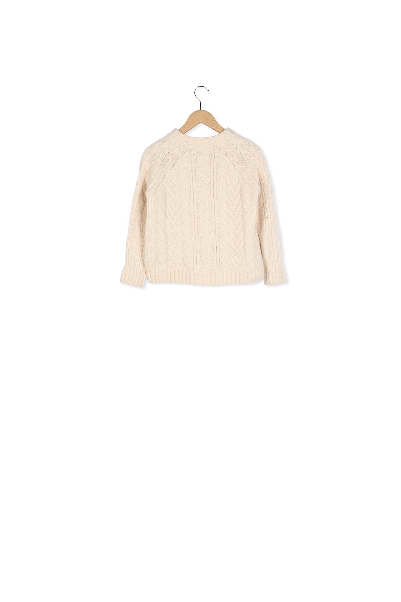Pull écru à torsades - JEMINA Faume - seconde main