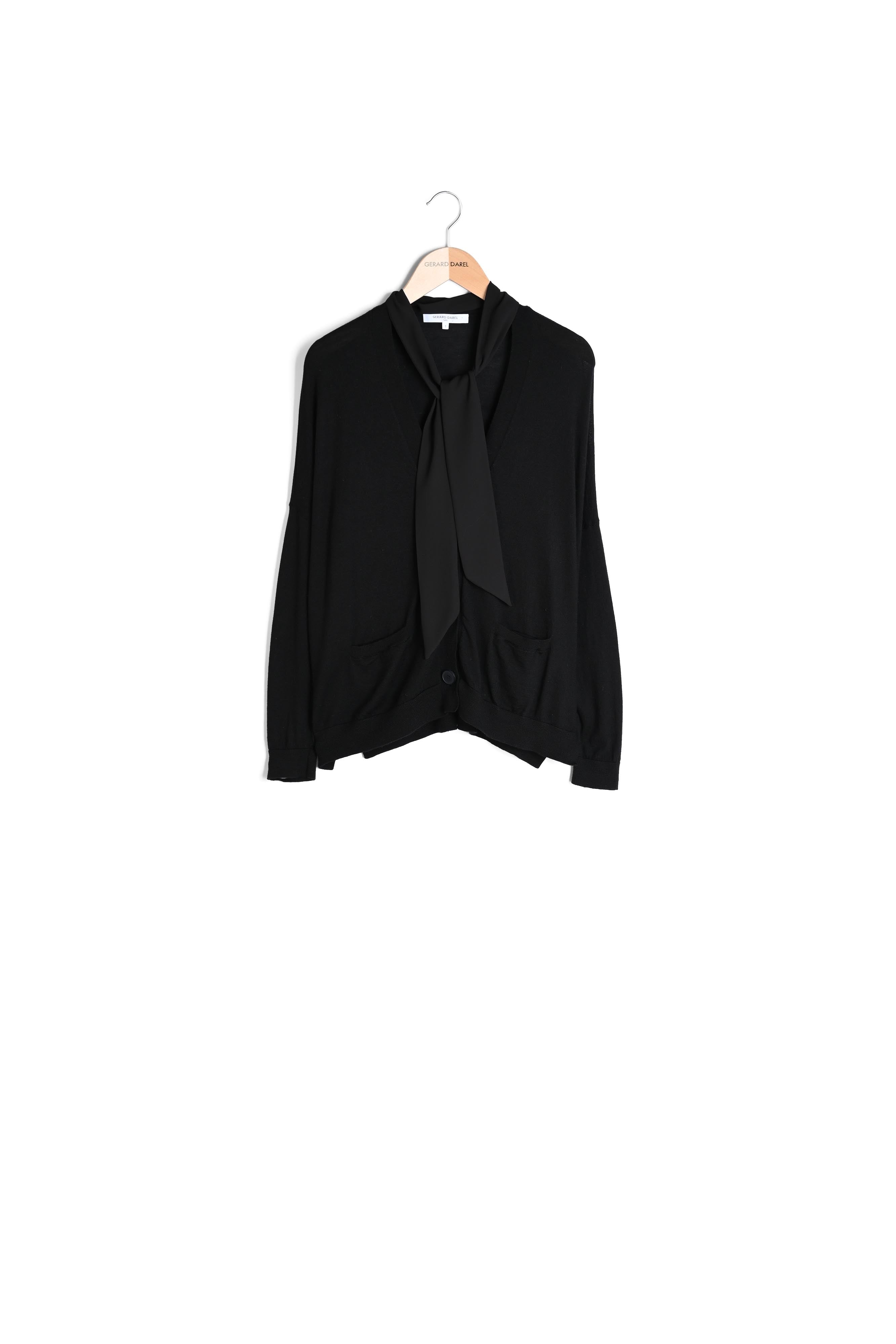 SIBYLLE - Cardigan oversize Laine Mérinos Faume - seconde main