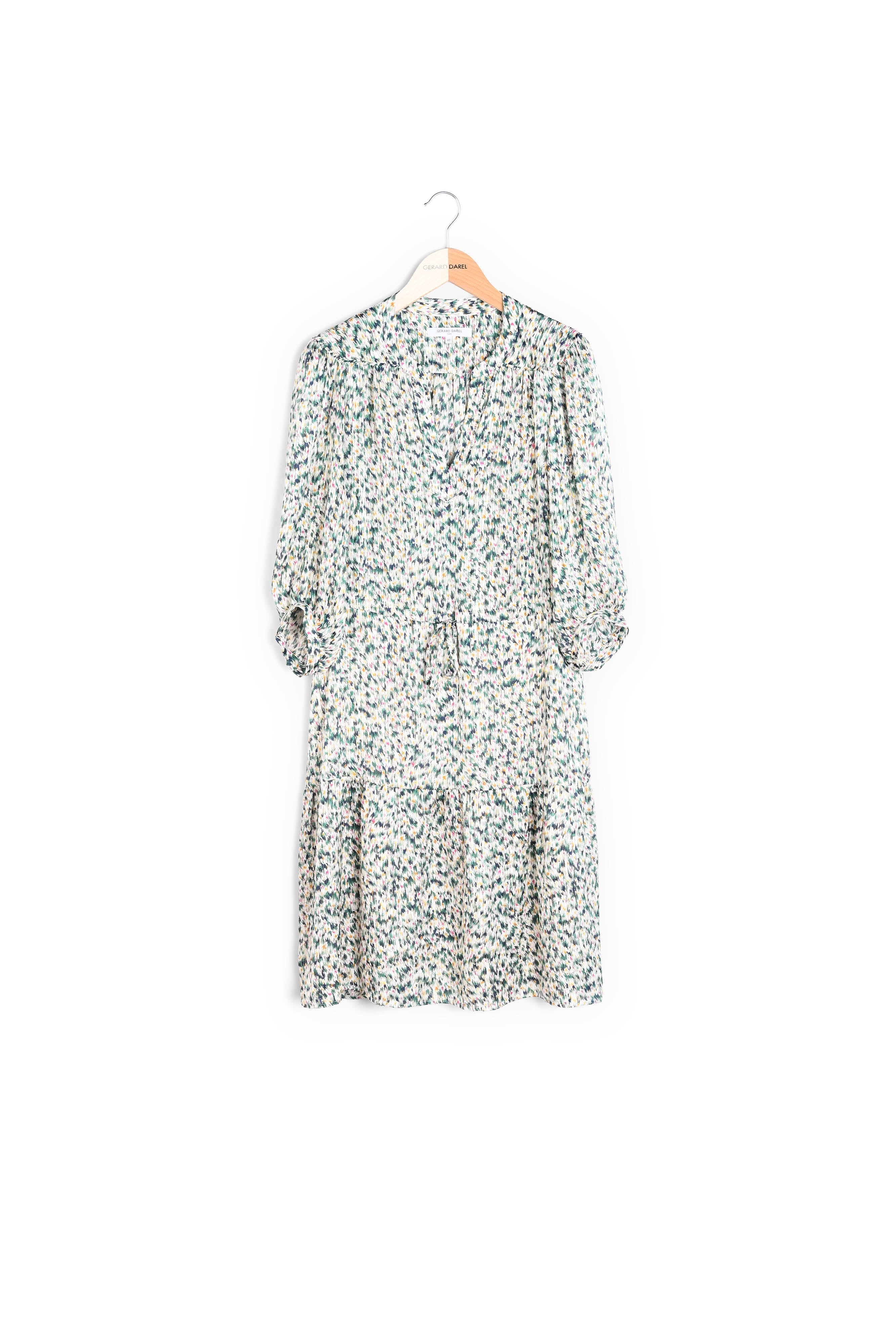 SUN - Robe courte nouée à imprimé fantaisie Faume - seconde main