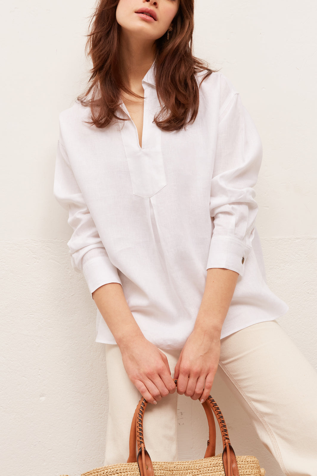 NEHO - Chemise en lin façon blouse Faume - seconde main