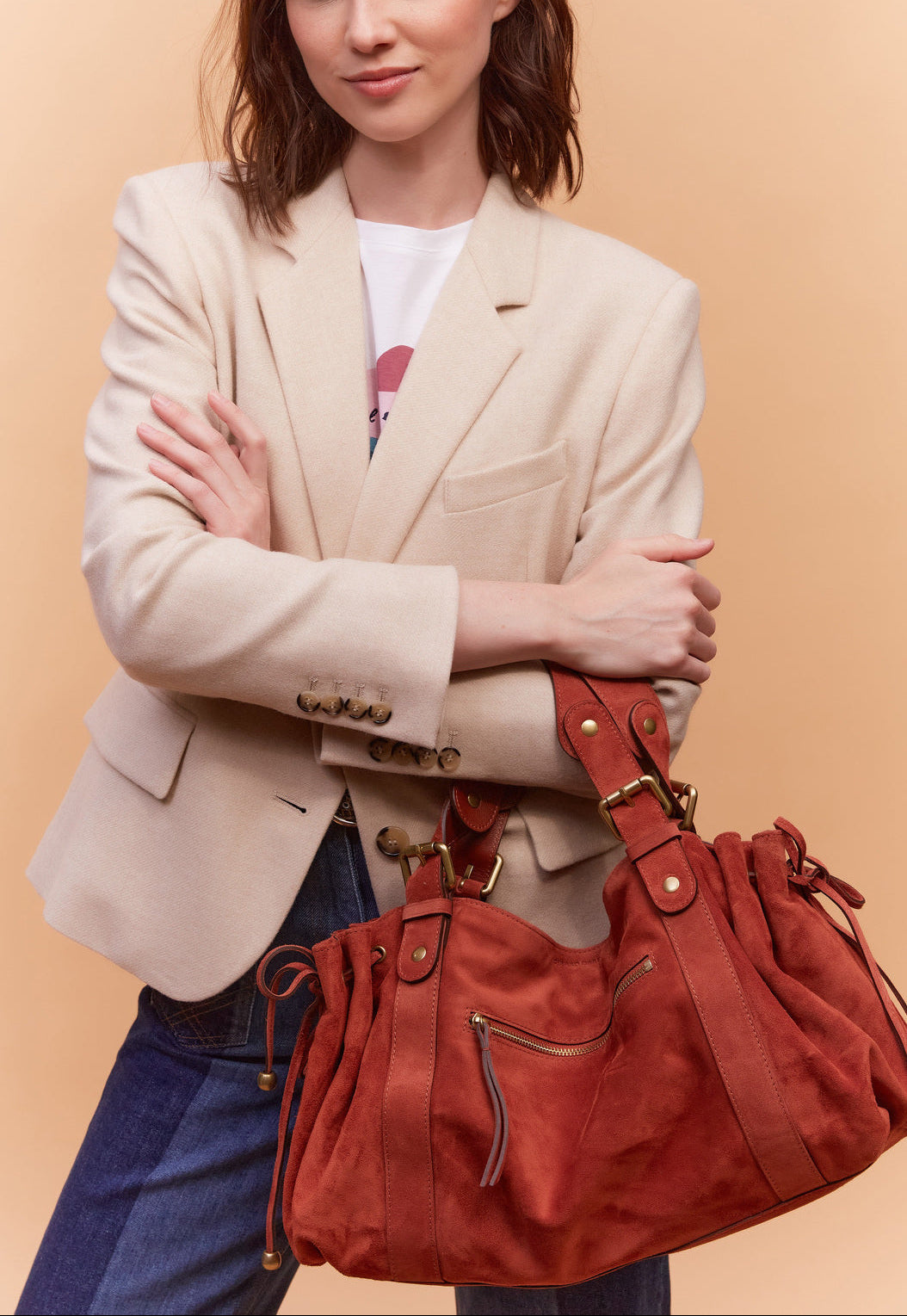 Veste de tailleur en laine mélangée - NALY Faume - seconde main