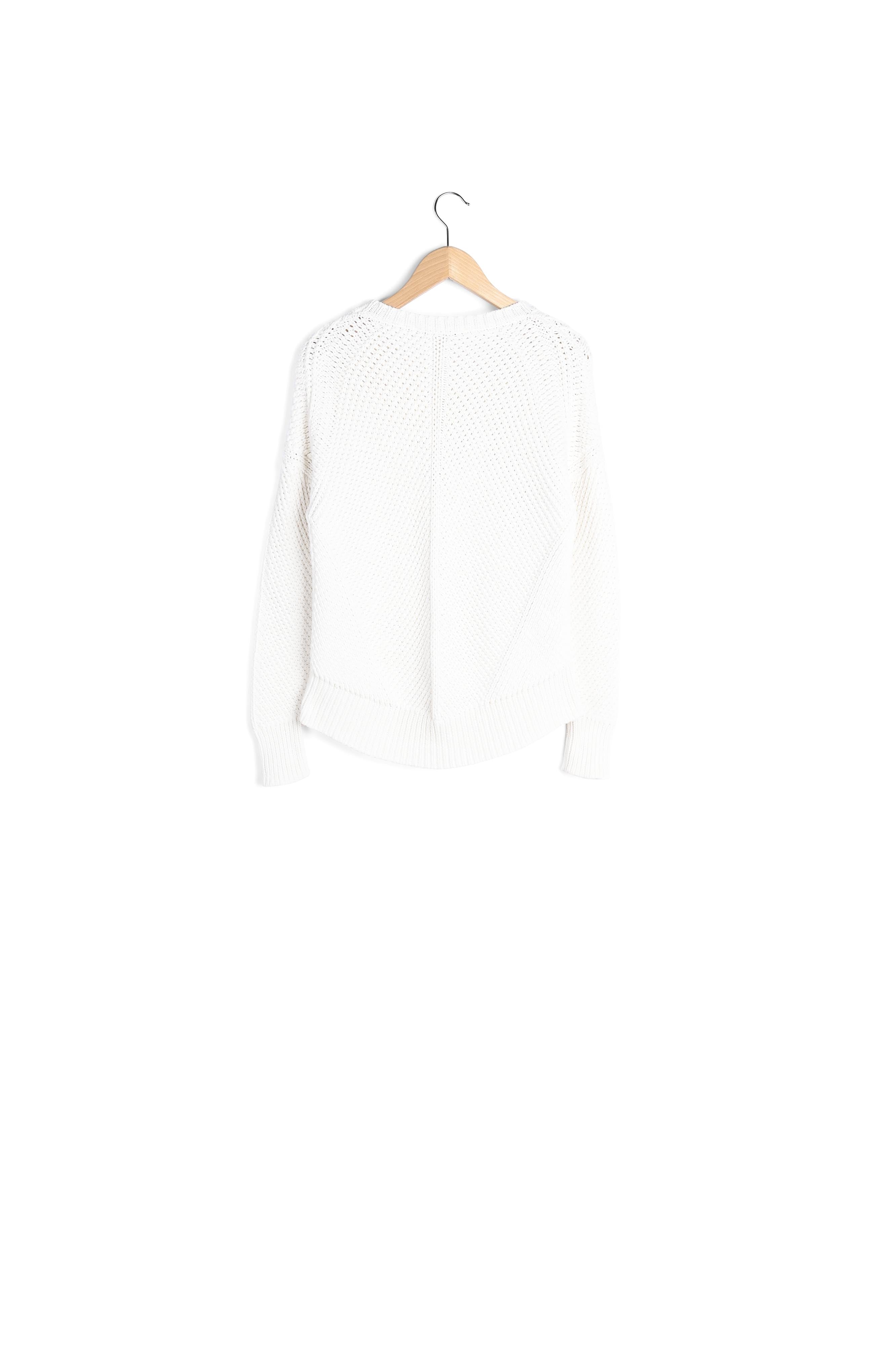 ERIN - Pull en maille de coton en point fantaisie Faume - seconde main