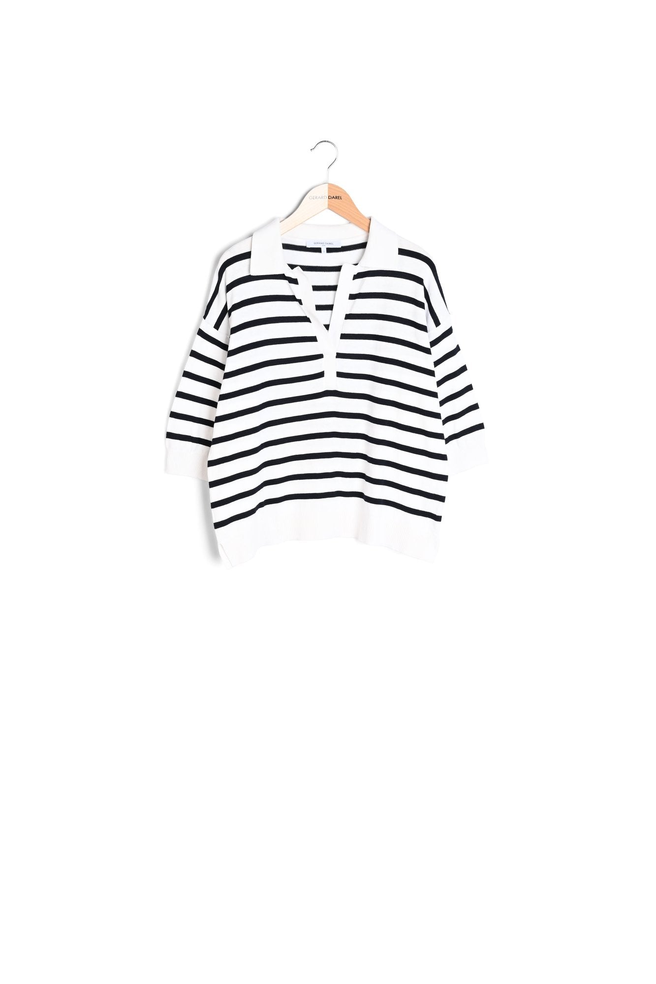 Polo en coton à rayures - LATEFA Faume - seconde main