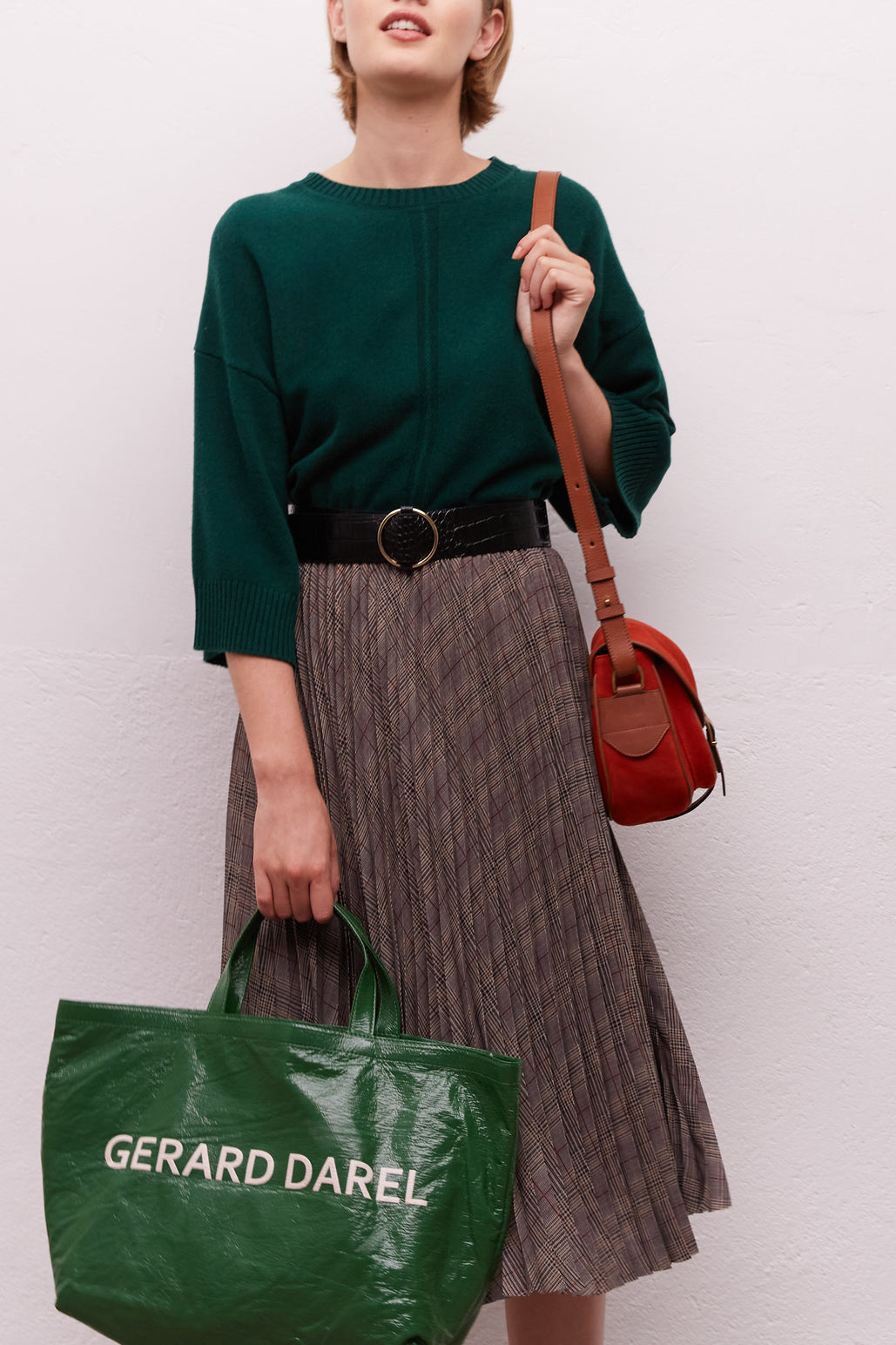 Jupe plissée à carreaux - BERYL Faume - seconde main