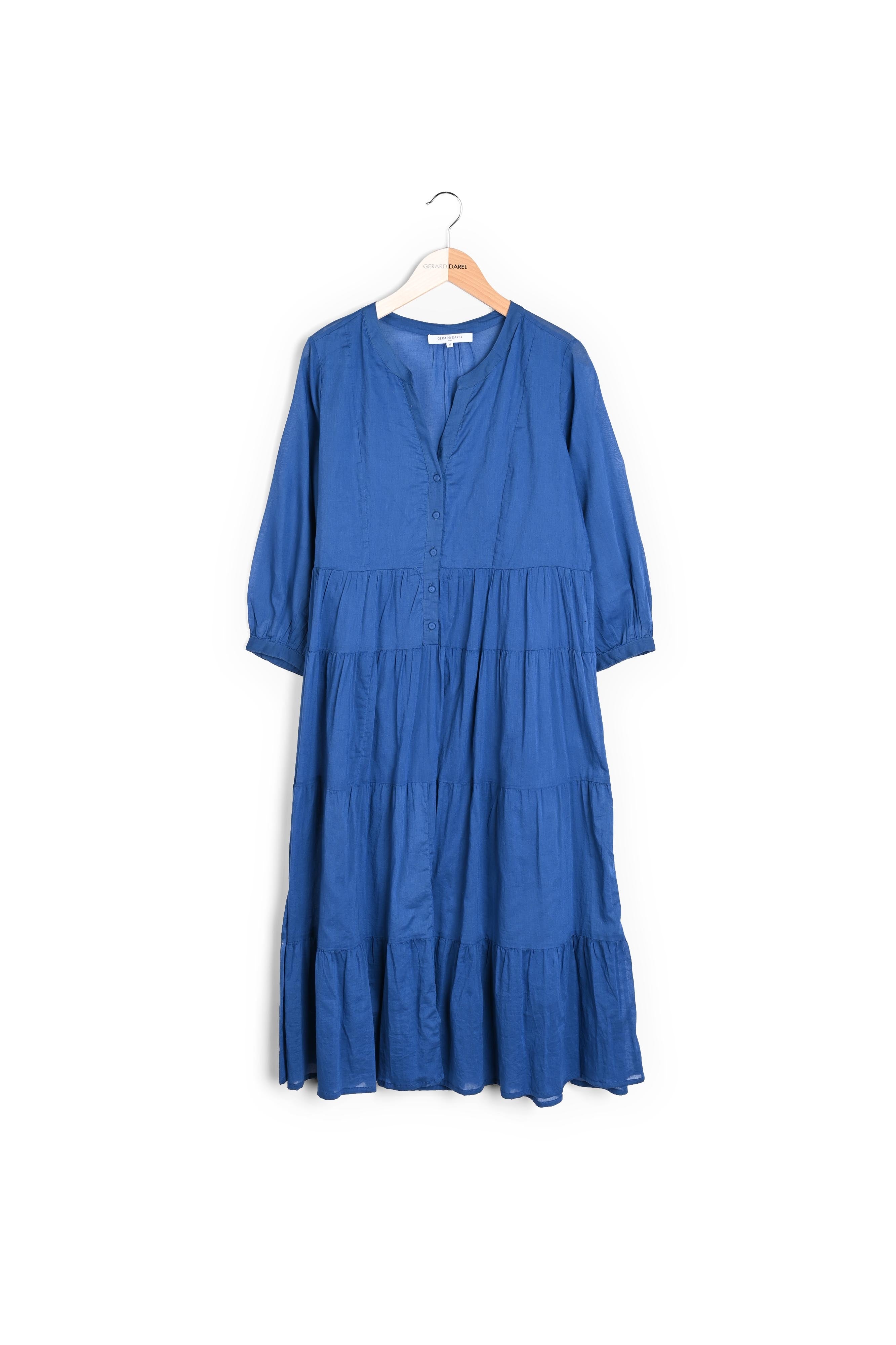 SEONA - Robe-chemise longue en coton Faume - seconde main