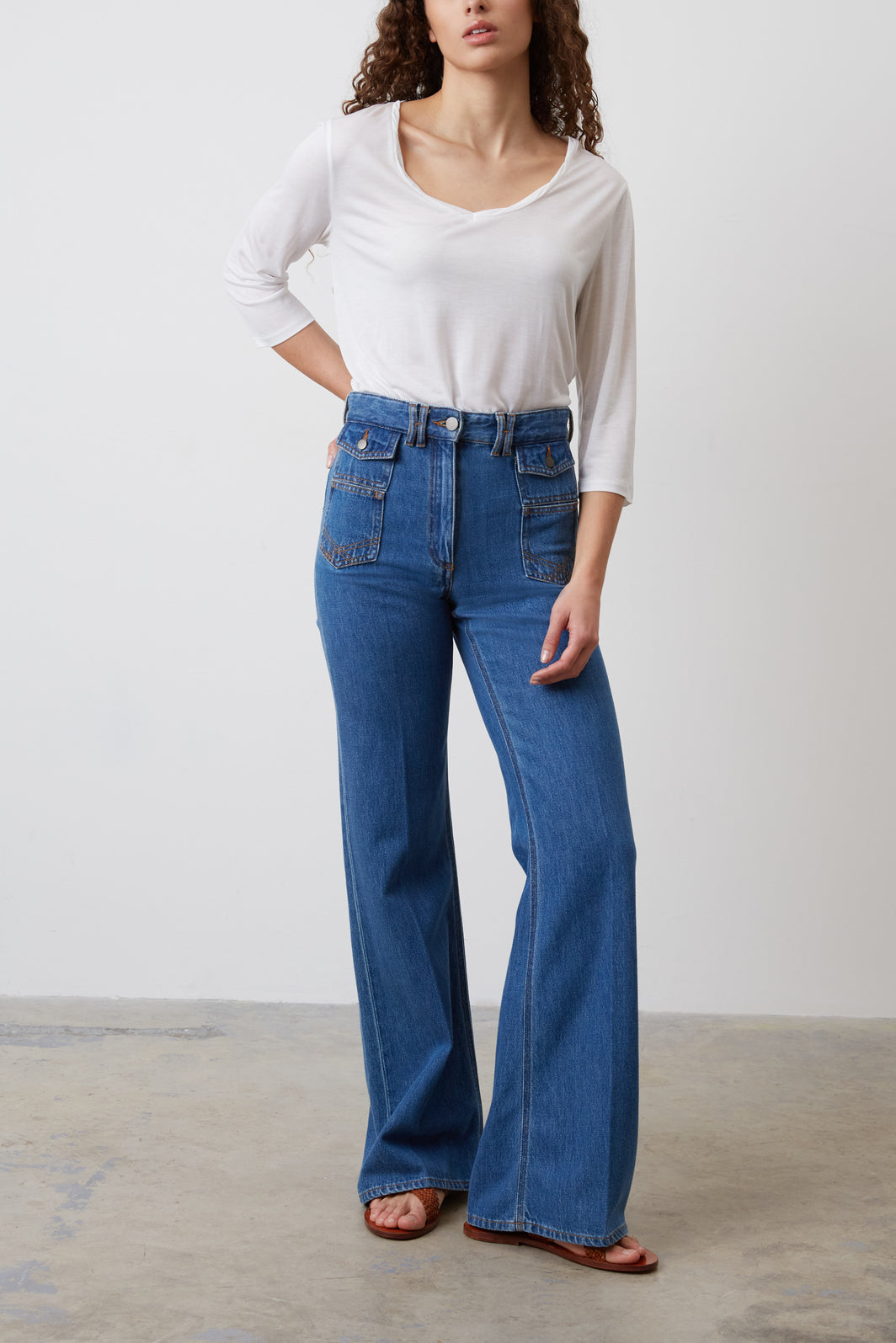 Jean flare taille haute - ANNA Faume - seconde main