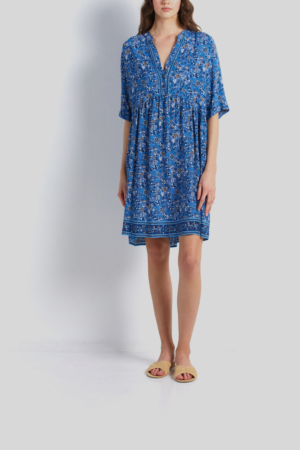 Robe empire à motif - JUDE Faume - seconde main