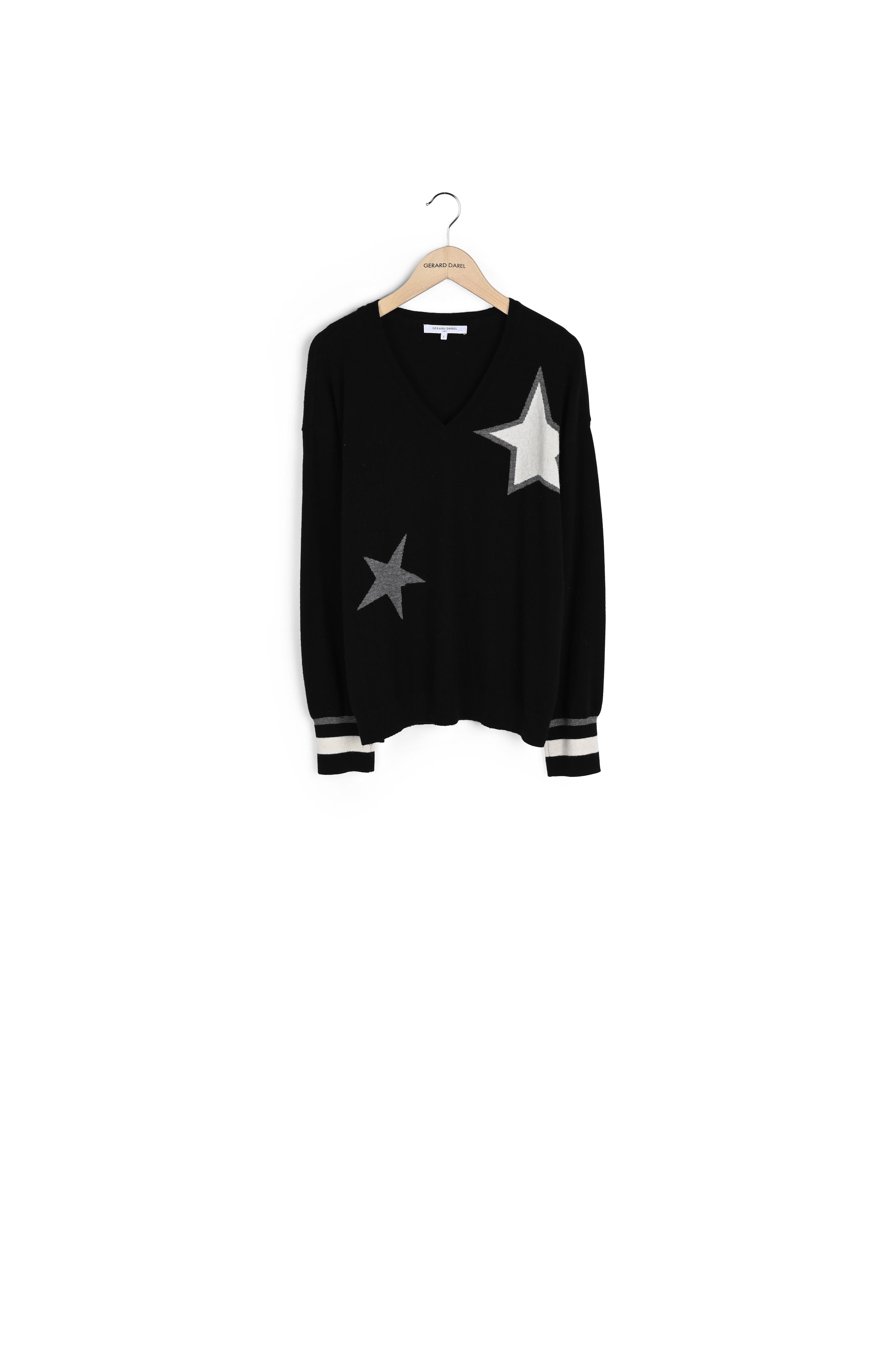 SIDONY - Pull V en laine Faume - seconde main