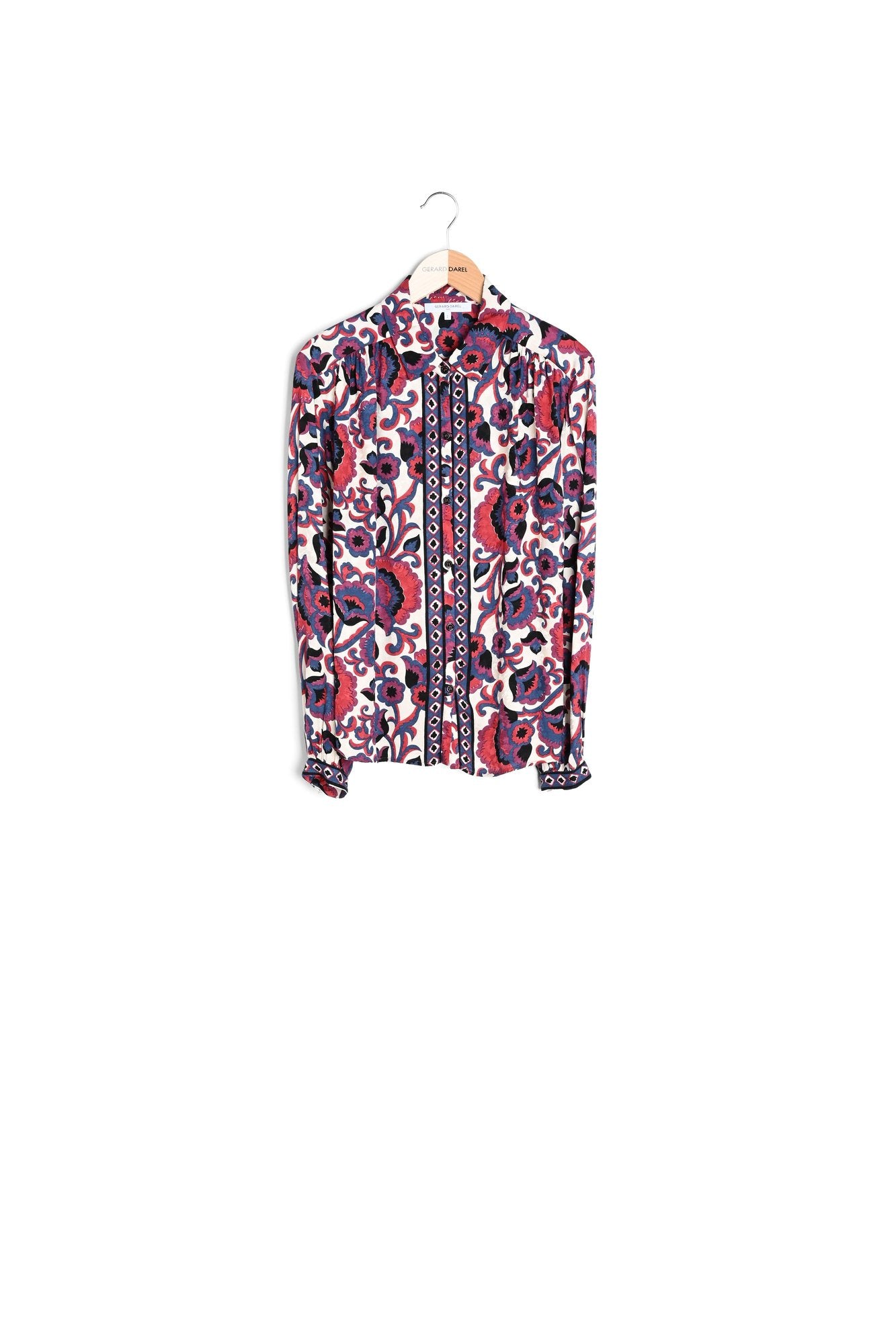 Chemise imprimée en satin - BENILDE Faume - seconde main