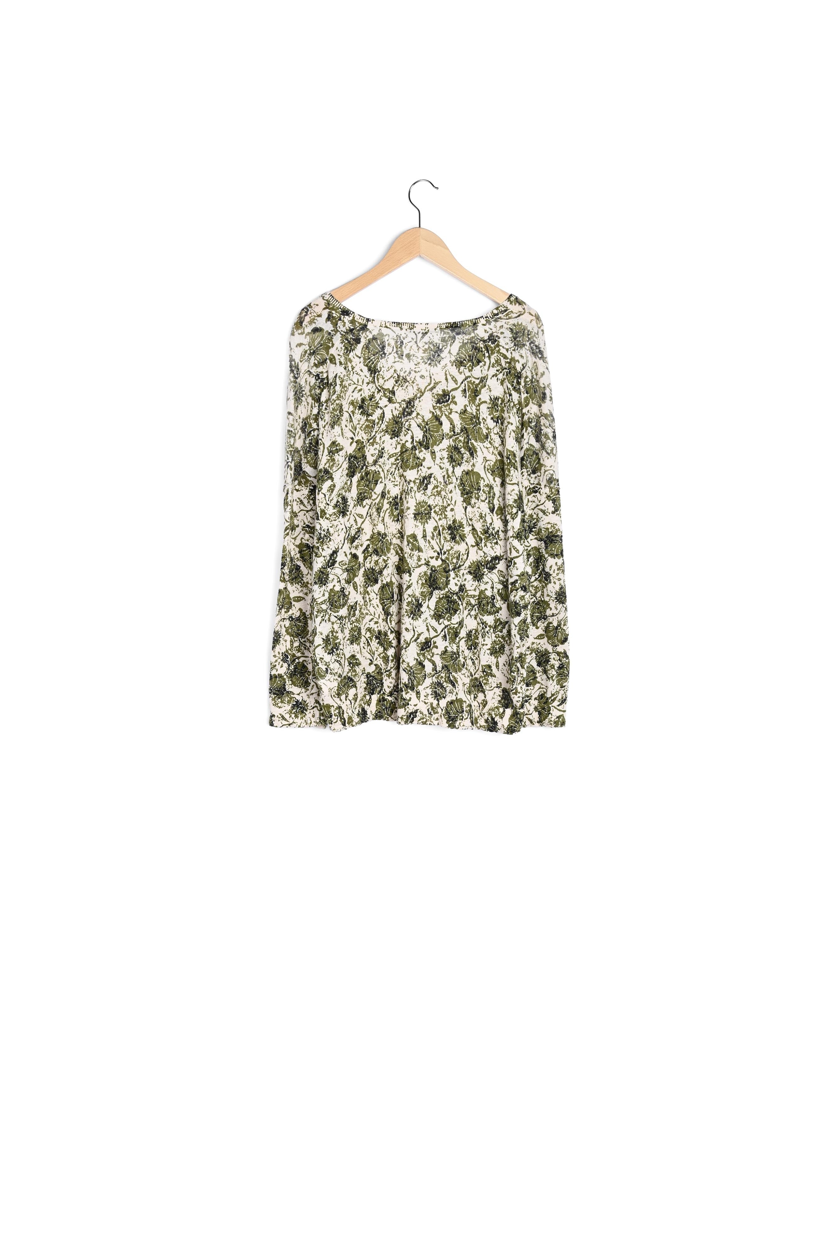 Pull imprimé fleurs en lin - LAURYNNE Faume - seconde main