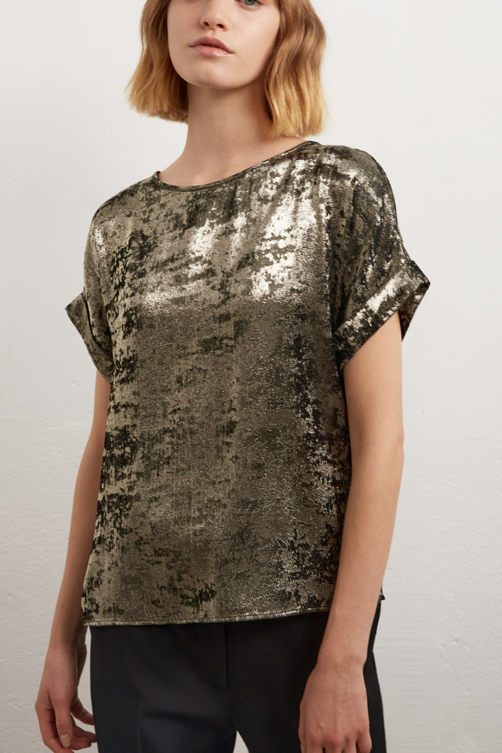 Alessia - Top façon Lurex avec découpe au dos Faume - seconde main