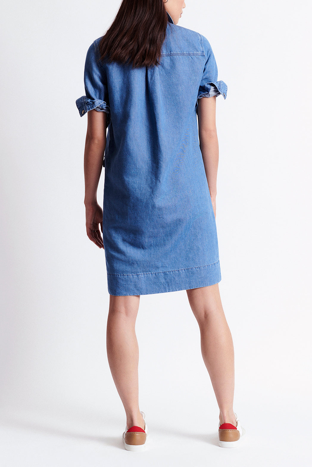SAMANTHA - Robe-chemise courte en jean Faume - seconde main