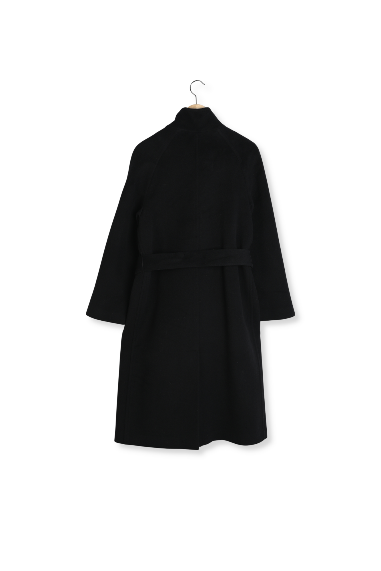 Manteau long à col montant et ceinture - LOU Faume - seconde main