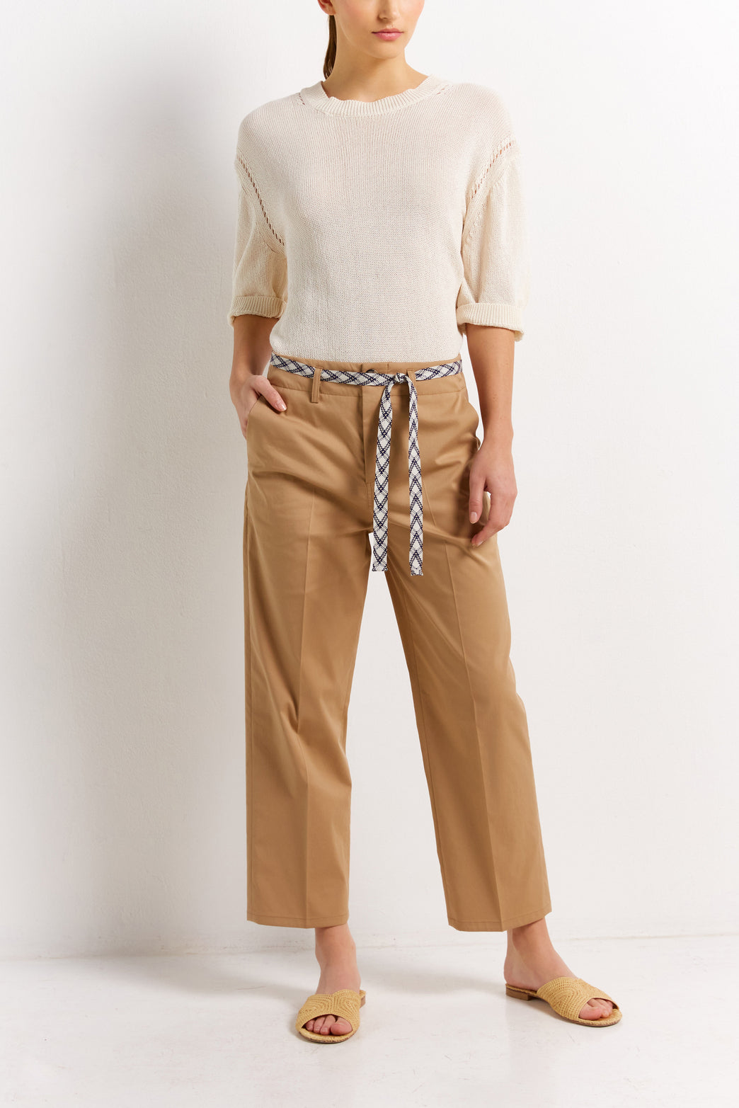 Pantalon avec ceinture fantaisie - EREN Faume - seconde main