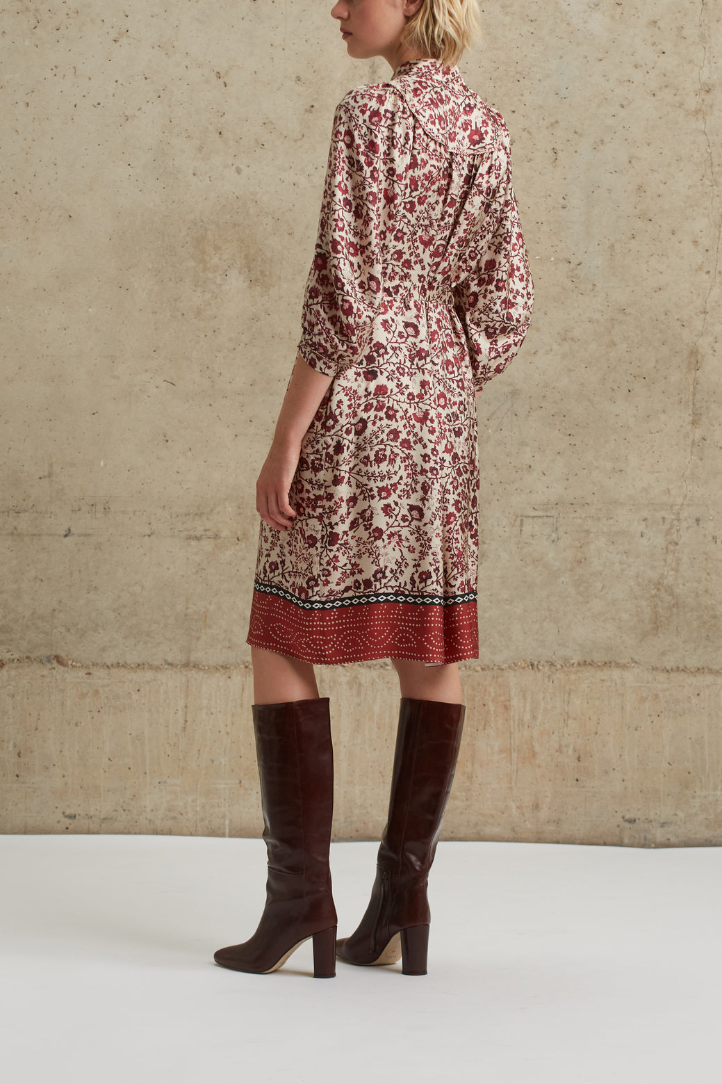 Robe fluide imprimée - JAEL Faume - seconde main