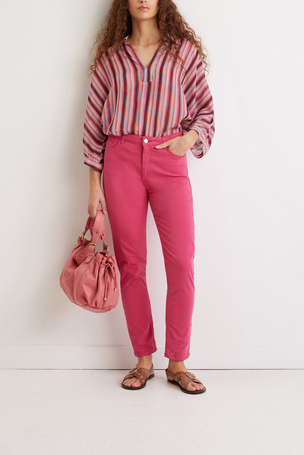 Pantalon en coton stretch - ELAENORE Faume - seconde main