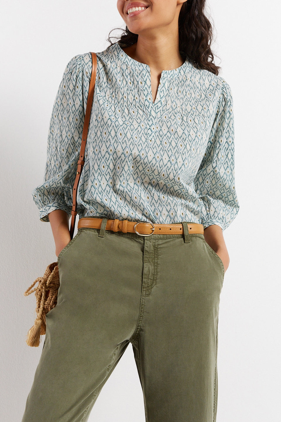 Blouse en voile de coton imprimé - CLOTHILDE Faume - seconde main