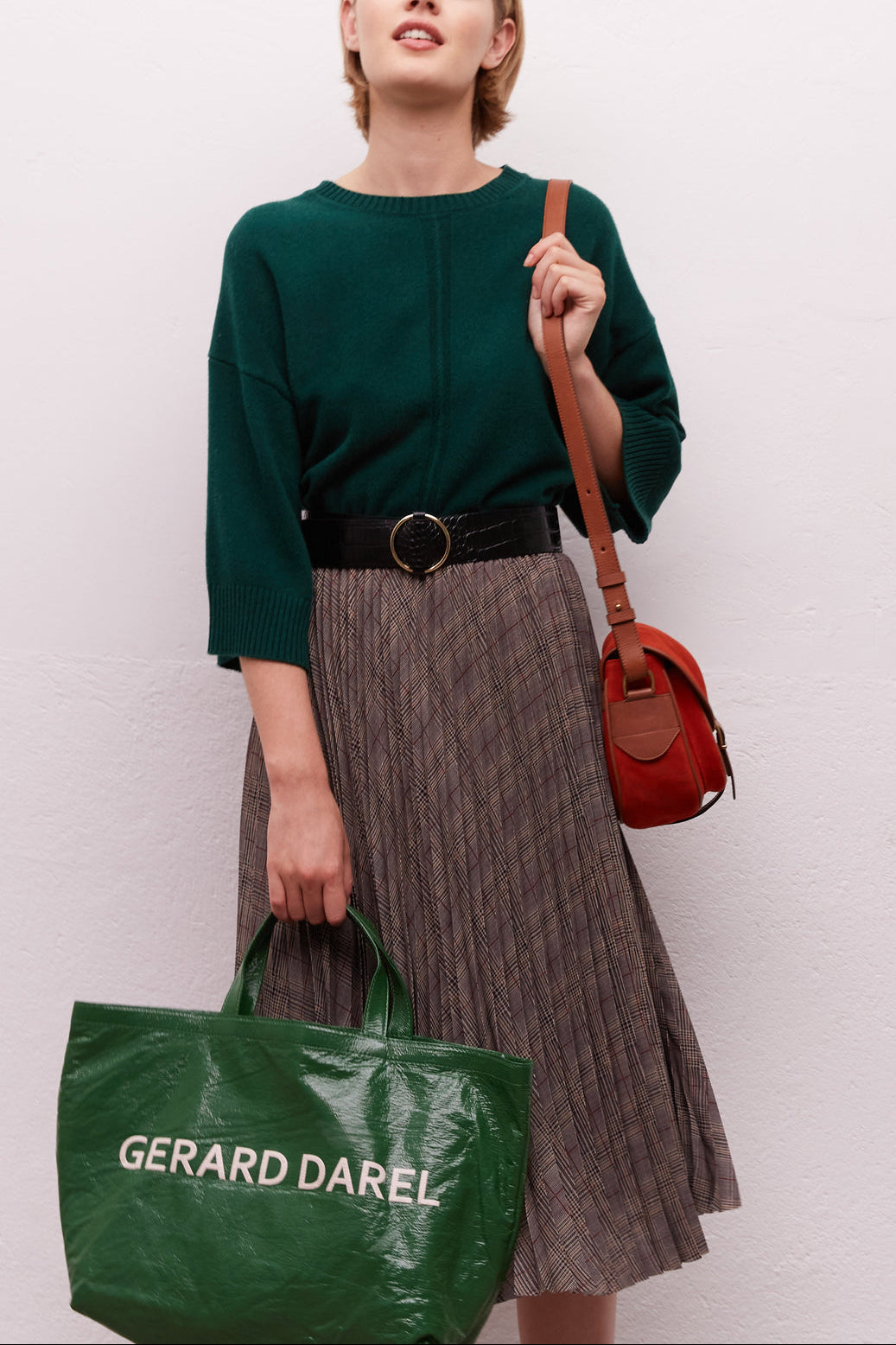 Jupe plissée à carreaux - BERYL Faume - seconde main