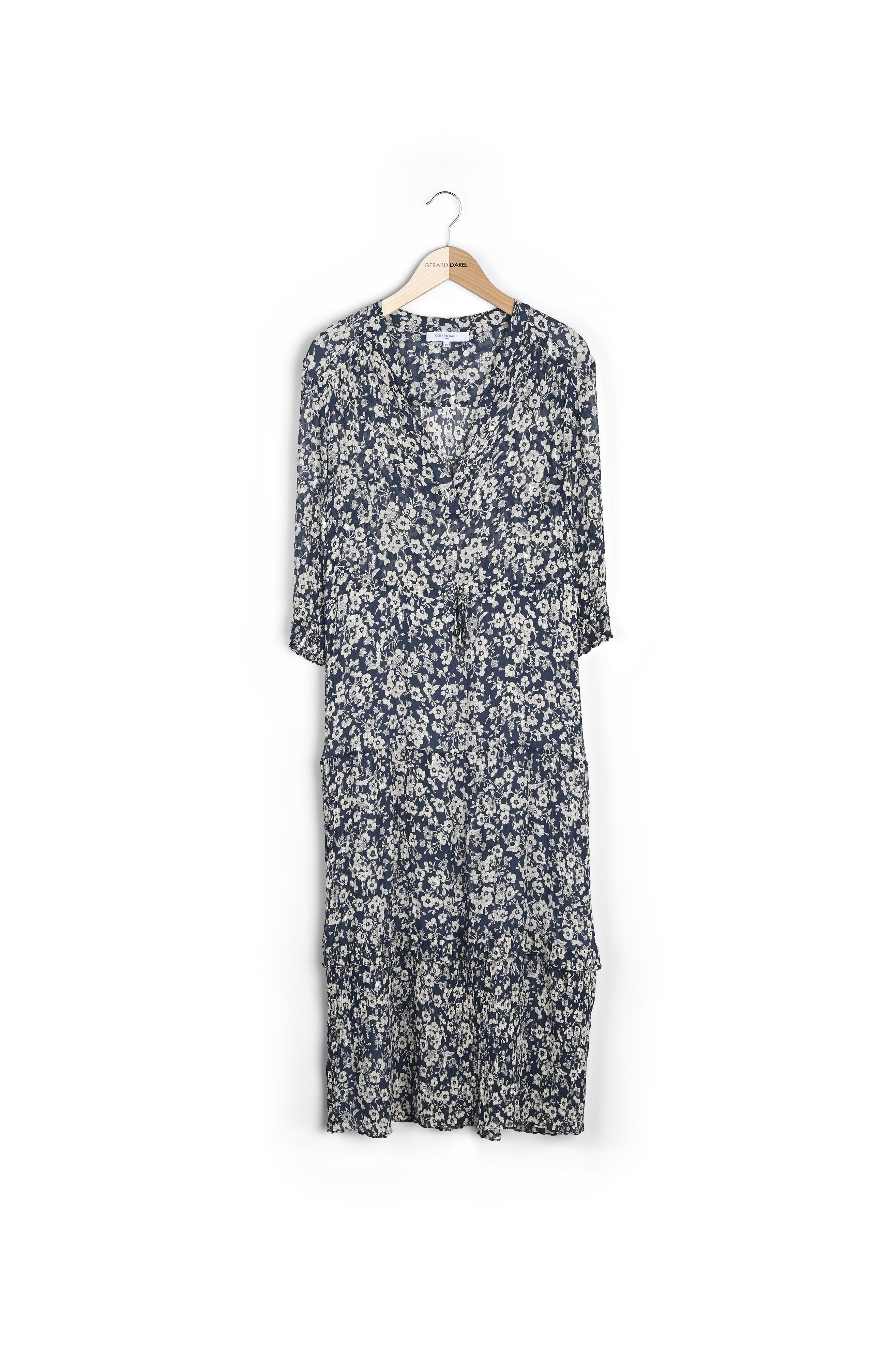 Robe fleurie et fils Lurex - JASMINE Faume - seconde main