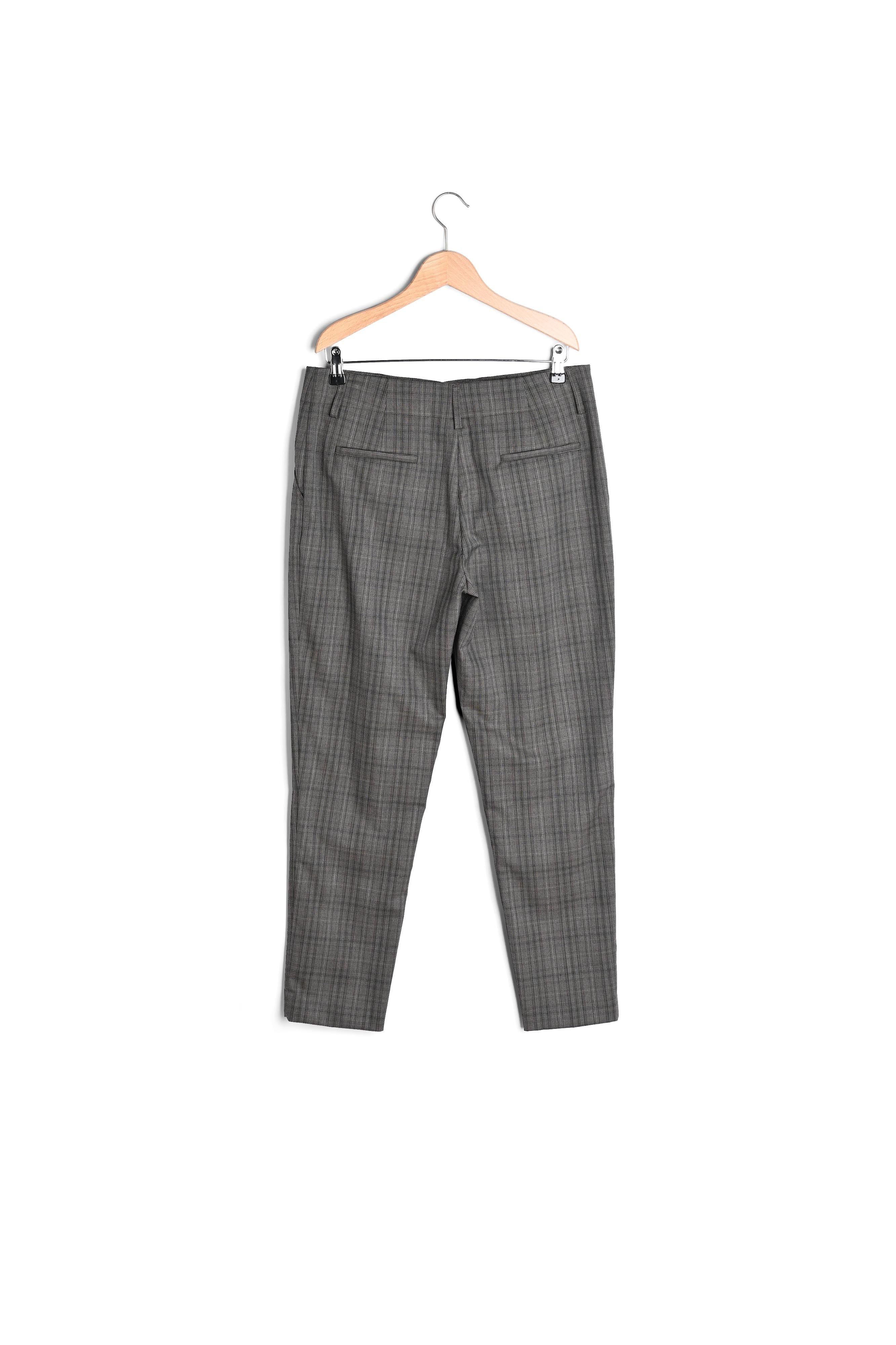 Pantalon de tailleur à carreaux Prince-de-galles - EDELWEISS Faume - seconde main