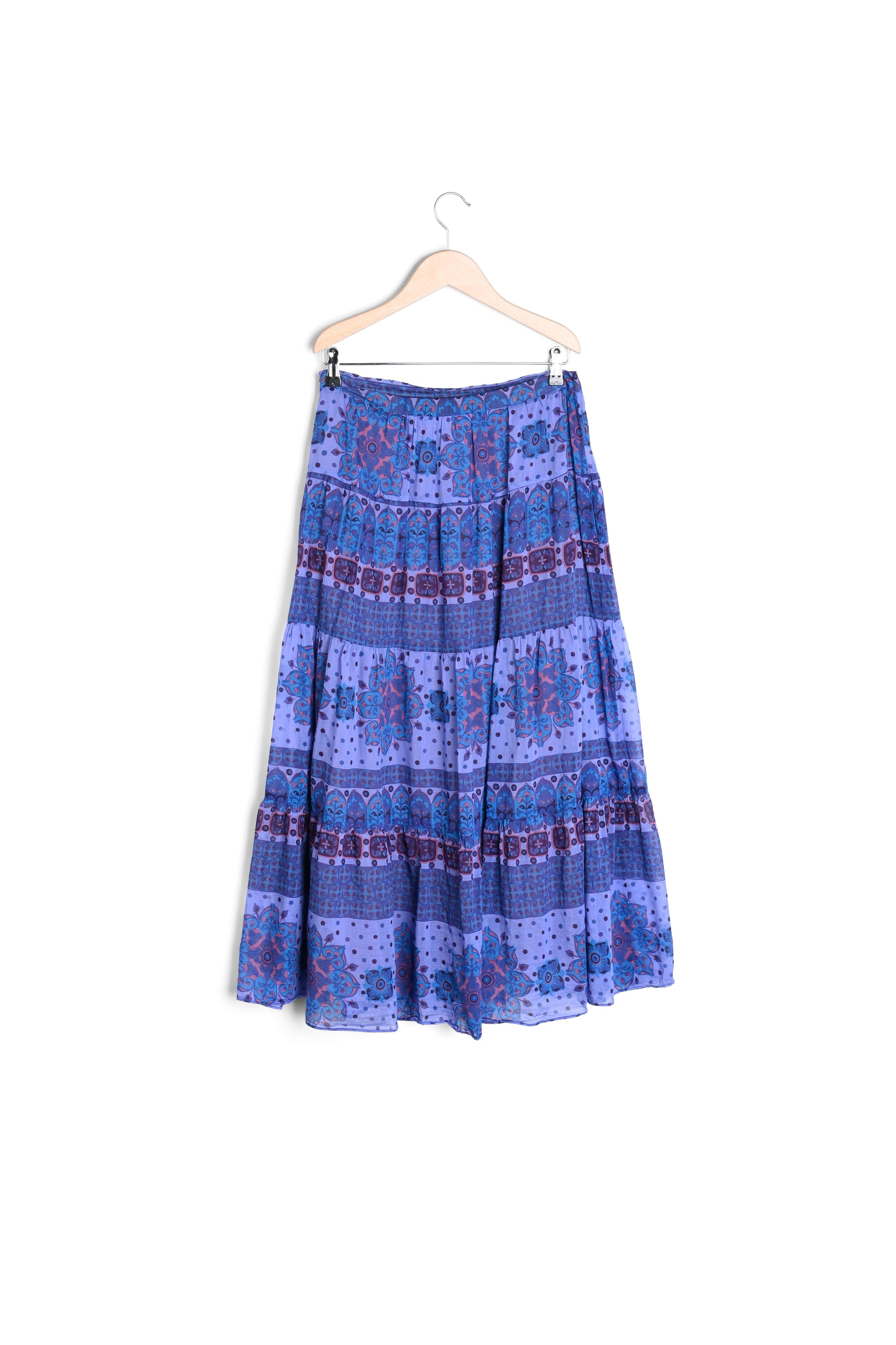 Jupe longue à étages - LEON Faume - seconde main