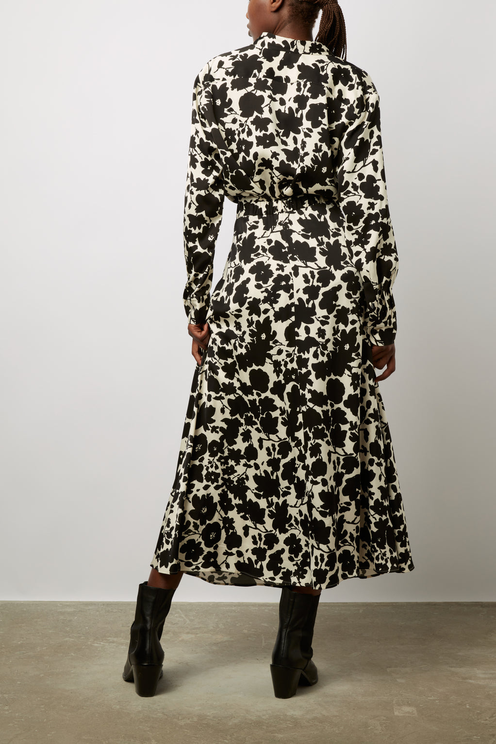 Jupe longue à fleurs contrastées - BASTIAN Faume - seconde main