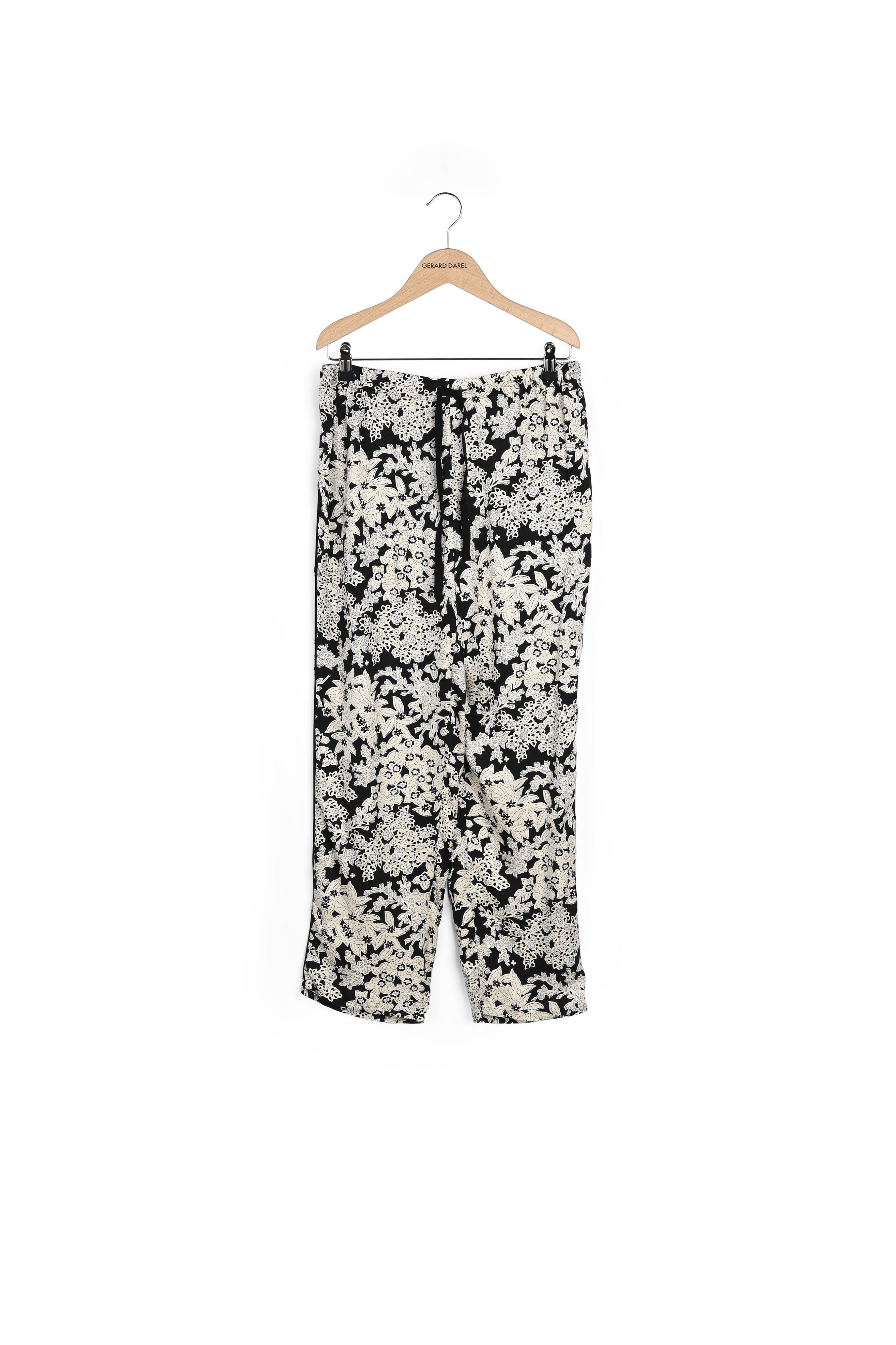 Pantalon élastiqué à motif floral - EMAEL Faume - seconde main