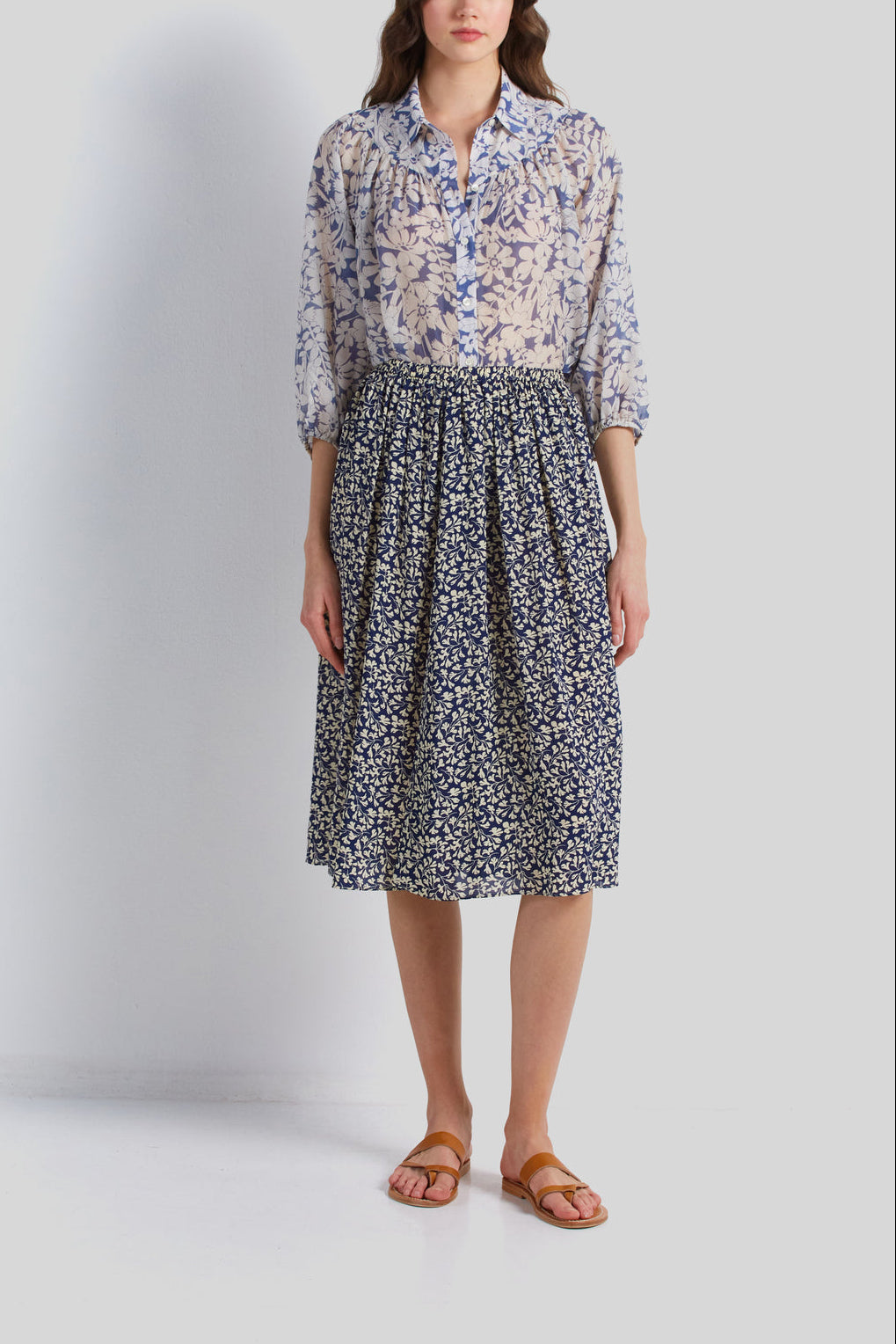 Jupe à motif allover - BIANKA Faume - seconde main