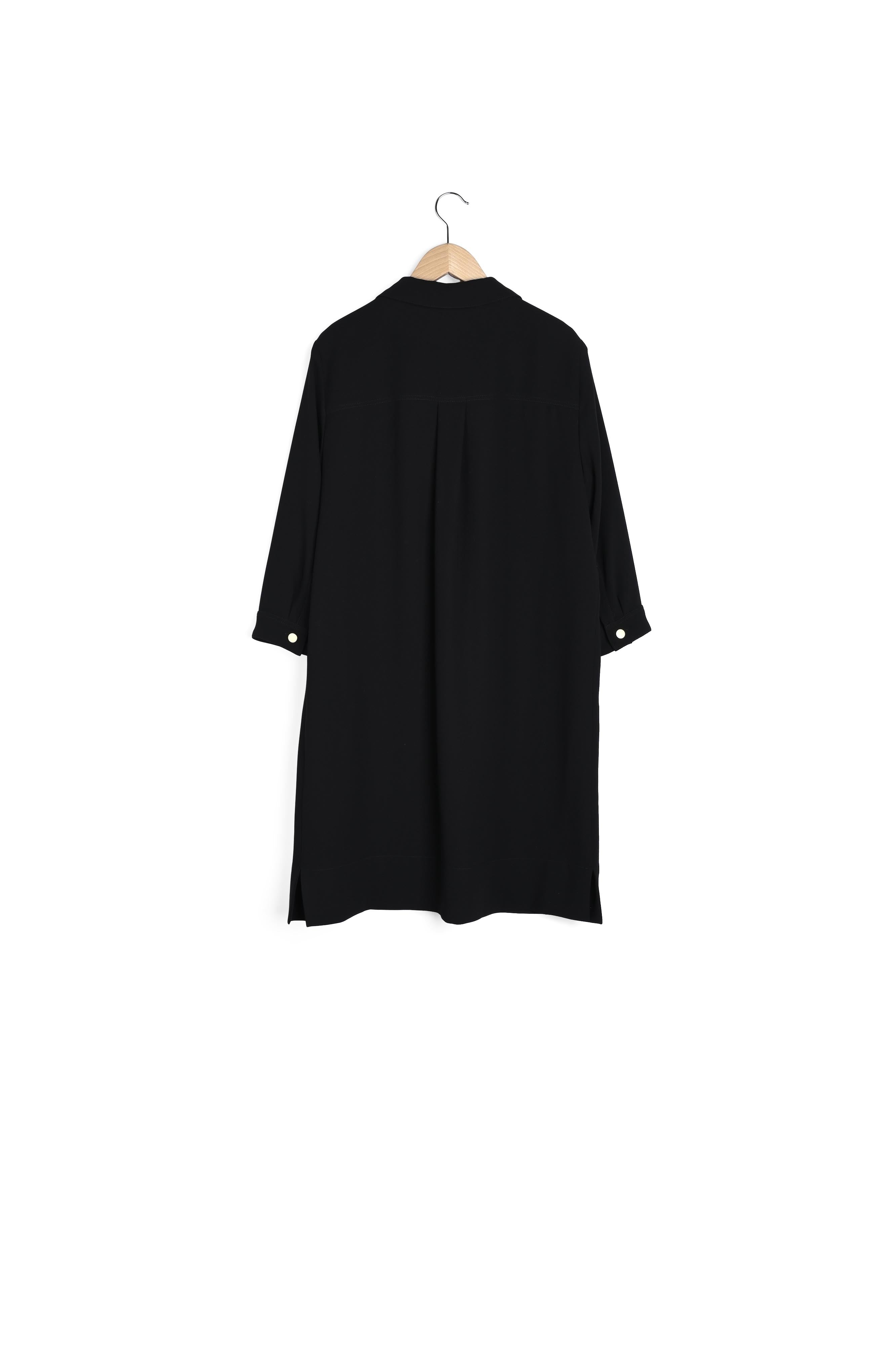 SOLANGE - Robe-chemise en crêpe Faume - seconde main