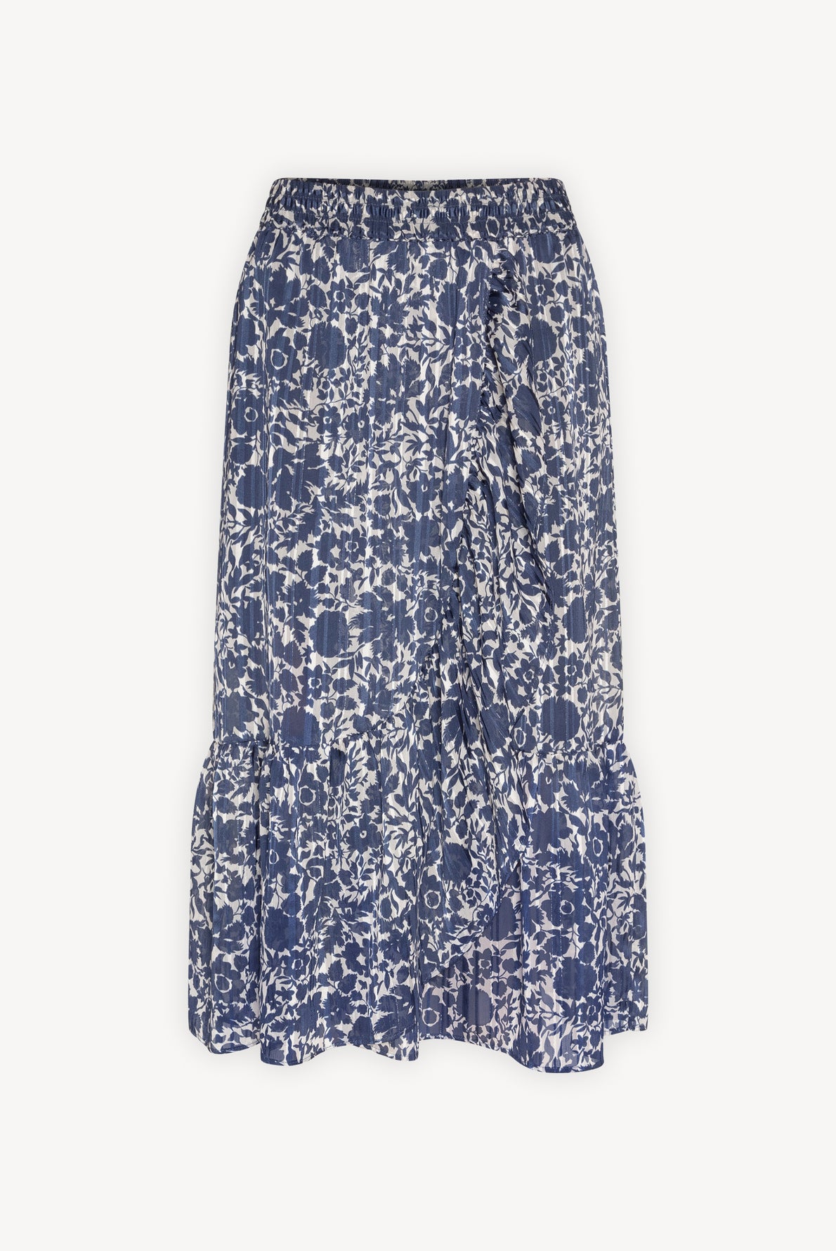 LISEA - Jupe midi volantée avec lurex Faume - seconde main