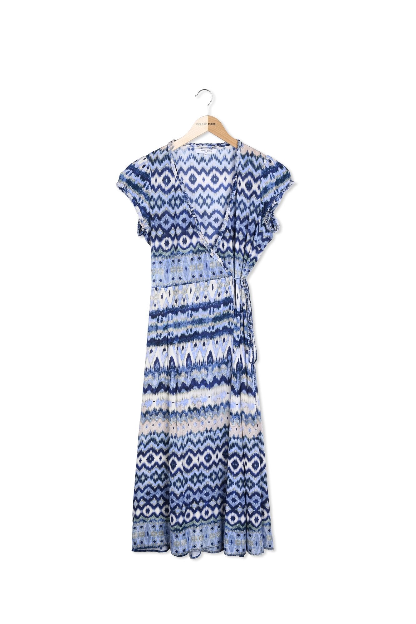 Robe longue portefeuille - EMILYA Faume - seconde main