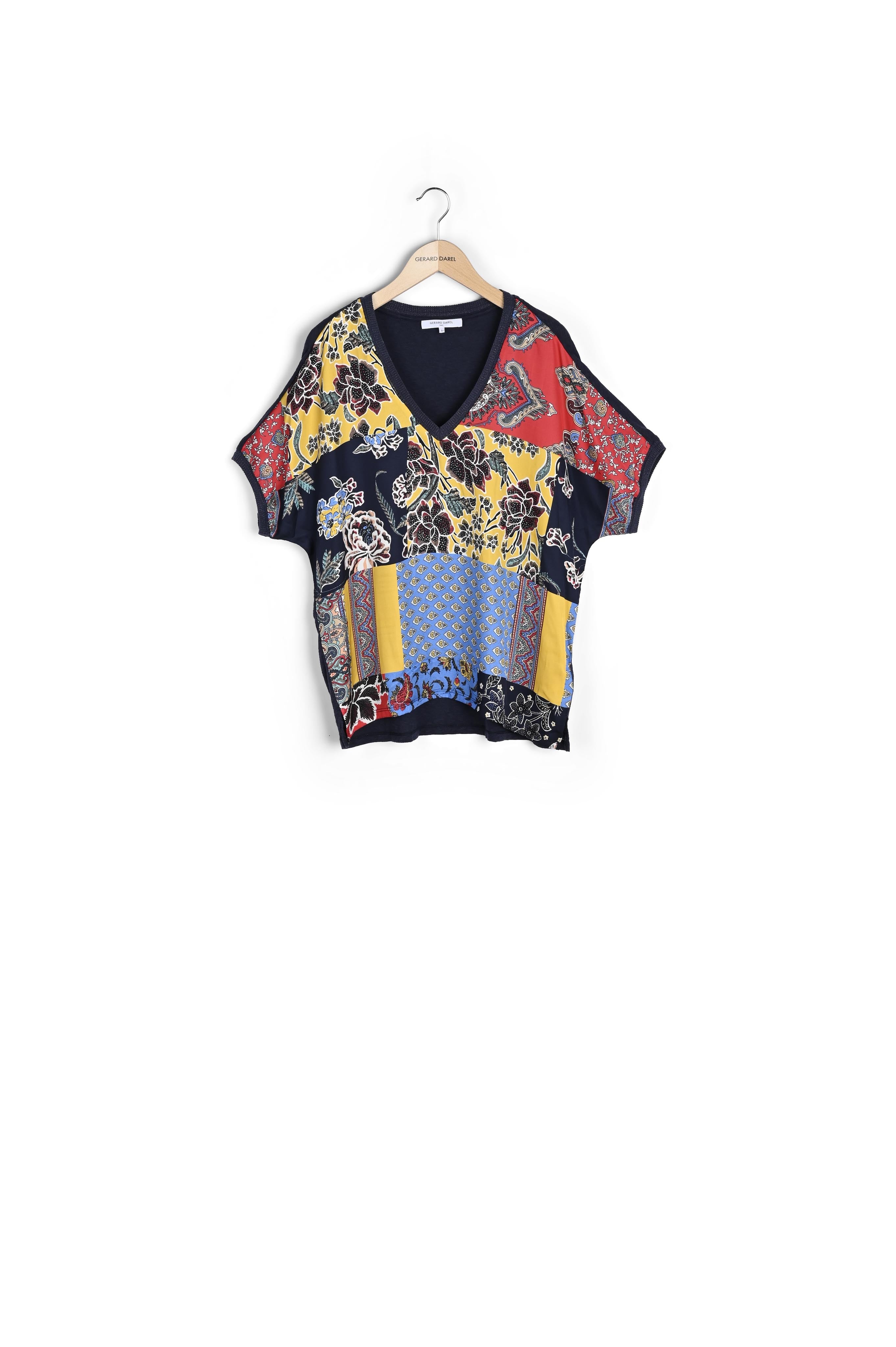 JOELLE - Tee-shirt imprimé bimatière Faume - seconde main