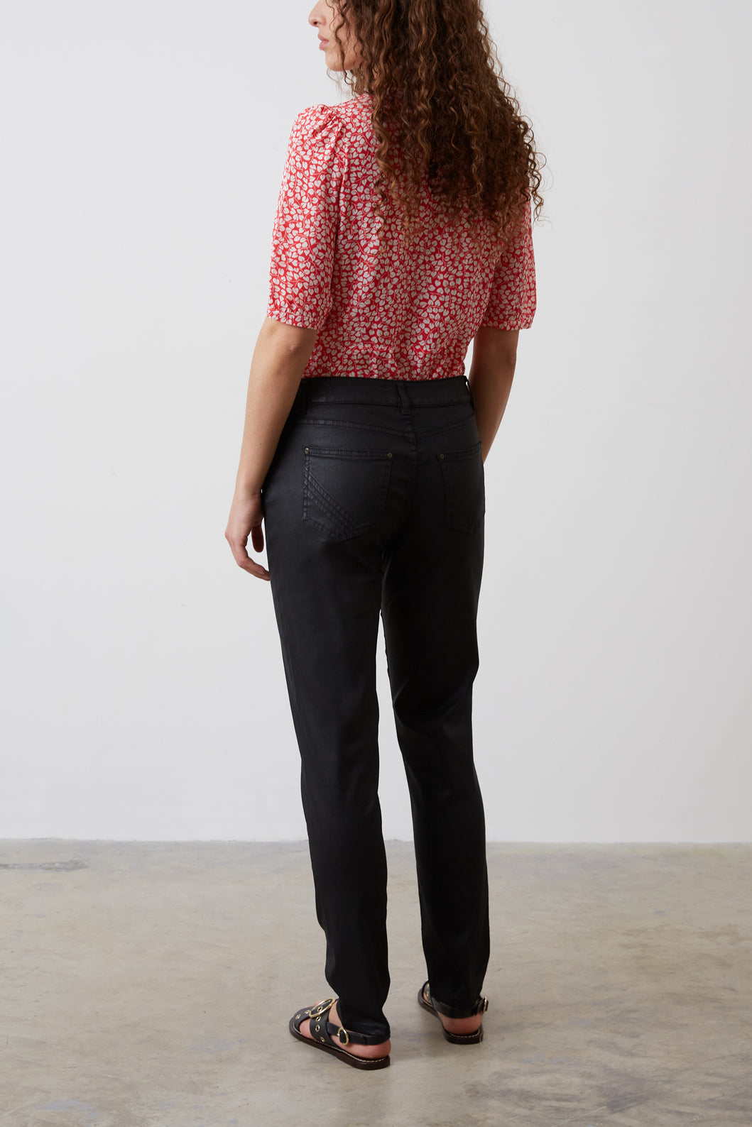 Jean en coton stretch enduit - ESMA Faume - seconde main