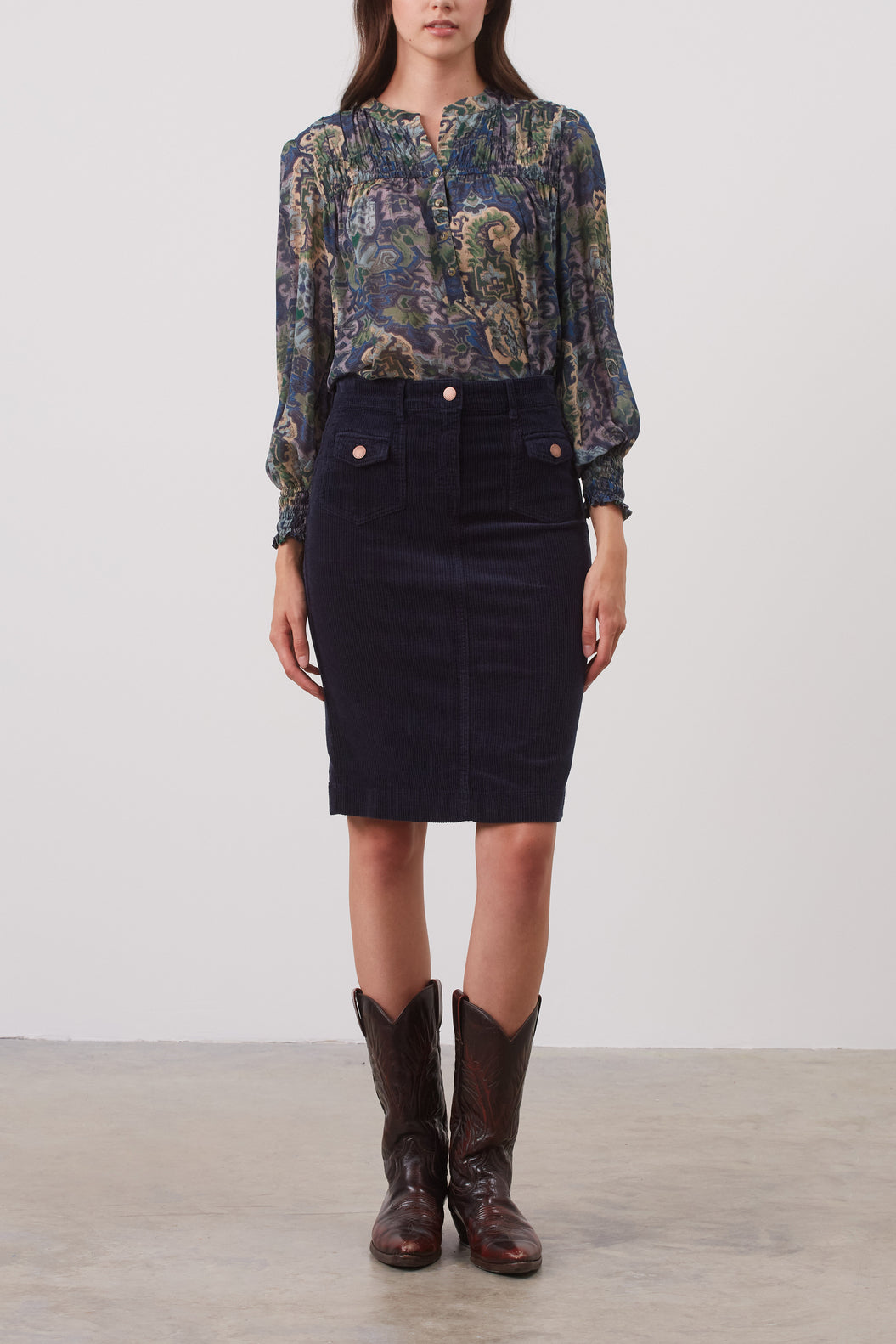 Jupe en velours côtelé - BIARITZ Faume - seconde main