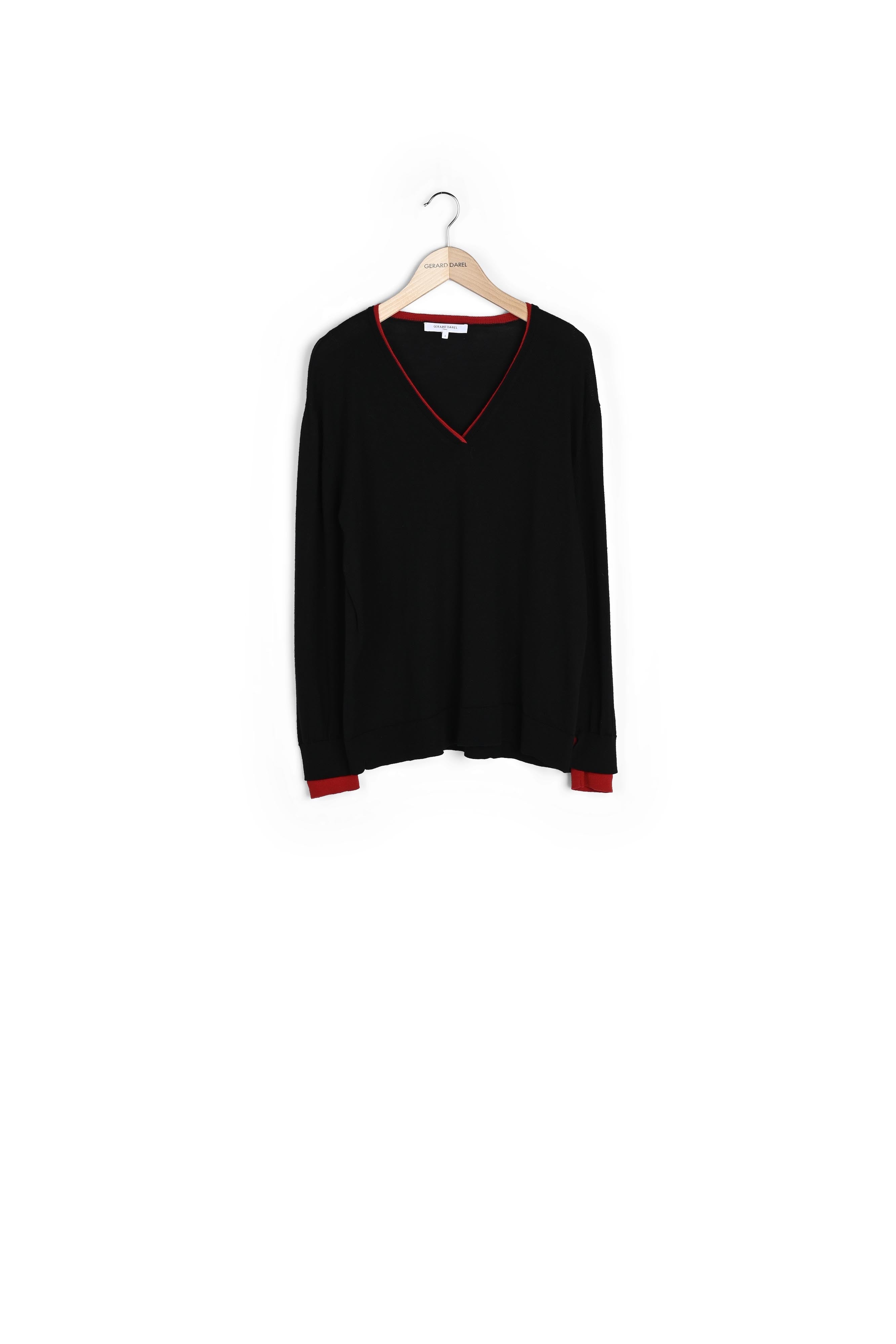 SUNNY - Pull V en laine mérinos Faume - seconde main