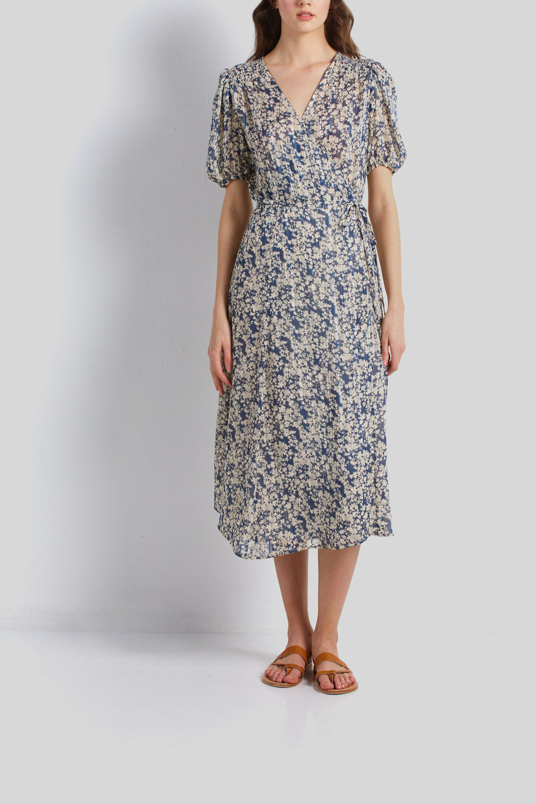 Robe portefeuille fleurie - JEROME Faume - seconde main