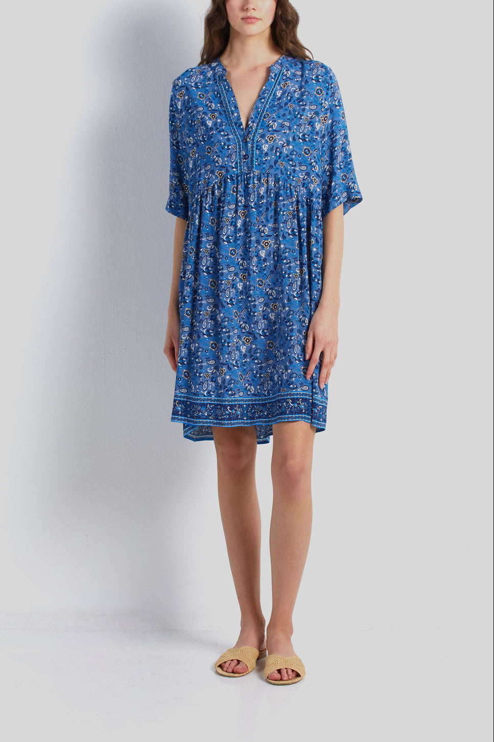 Robe empire à motif - JUDE Faume - seconde main