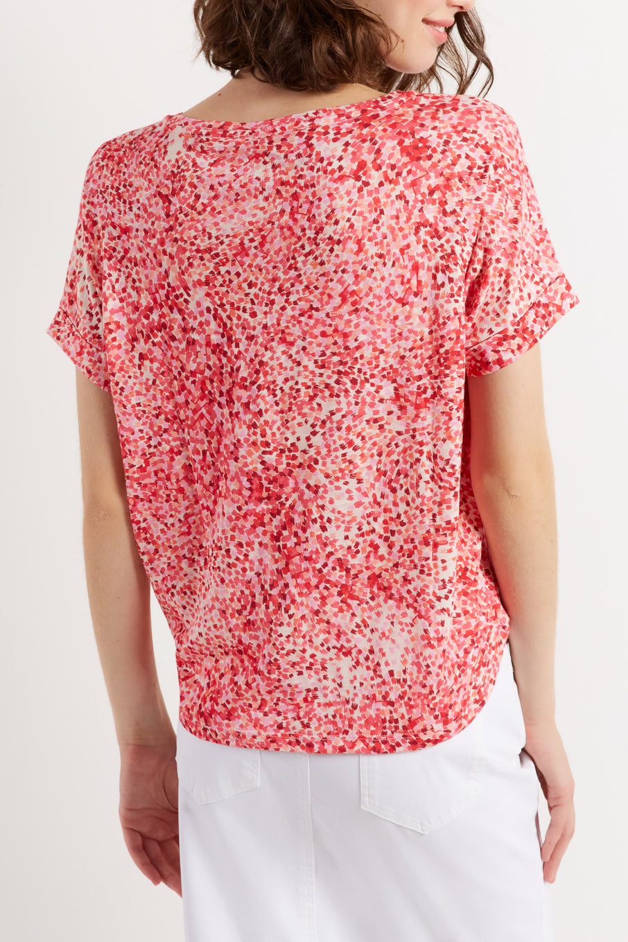 Tee-shirt loose à motif - ANGELE Faume - seconde main