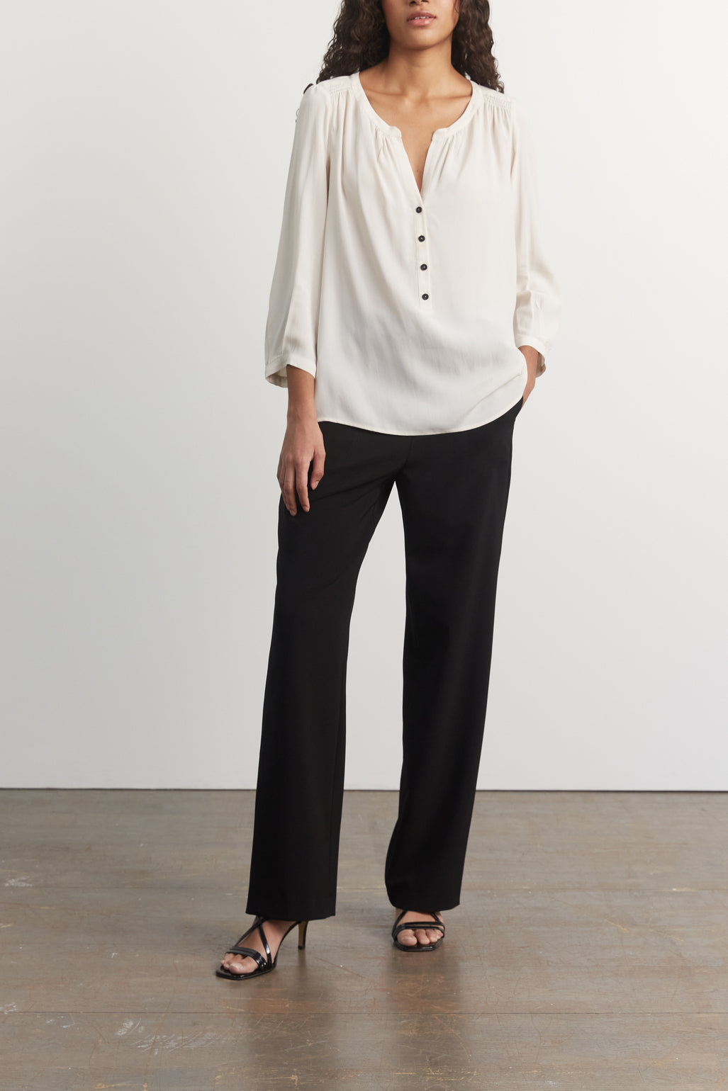 Blouse en crêpe fluide - CLAUDE Faume - seconde main