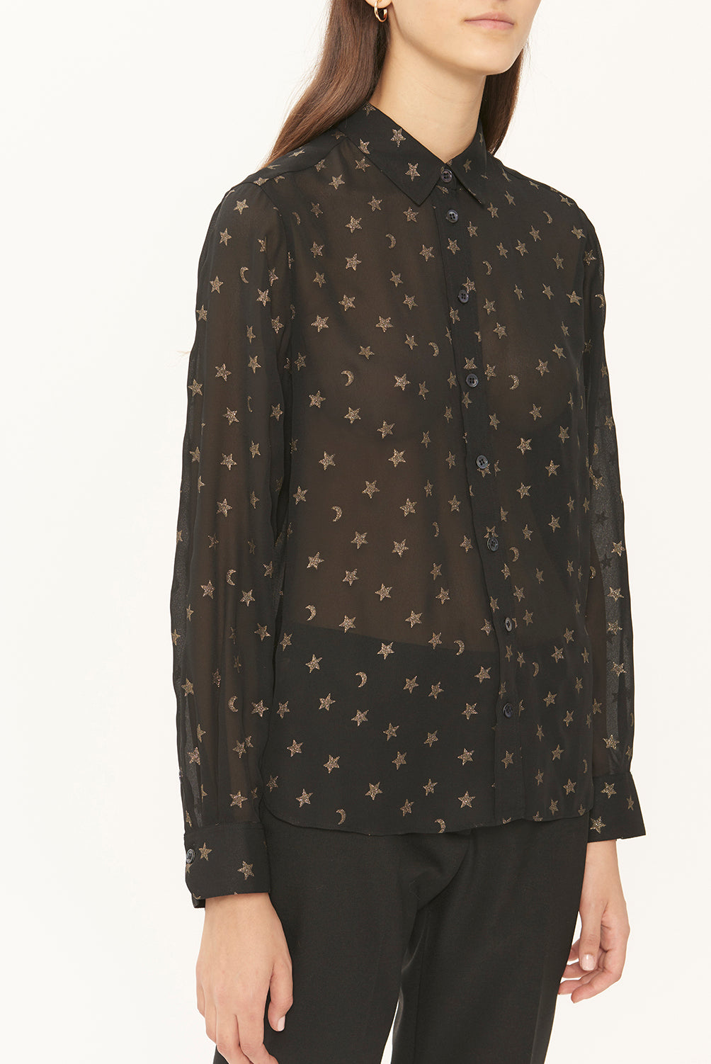 MAYA - Chemisier en Lurex Faume - seconde main