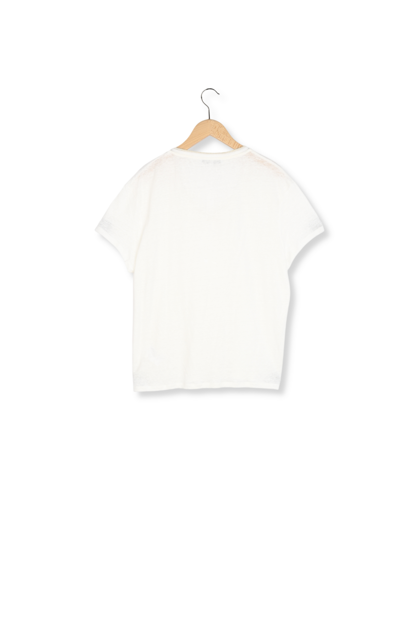 Tee-shirt en lin avec col fantaisie - AMELIA Faume - seconde main