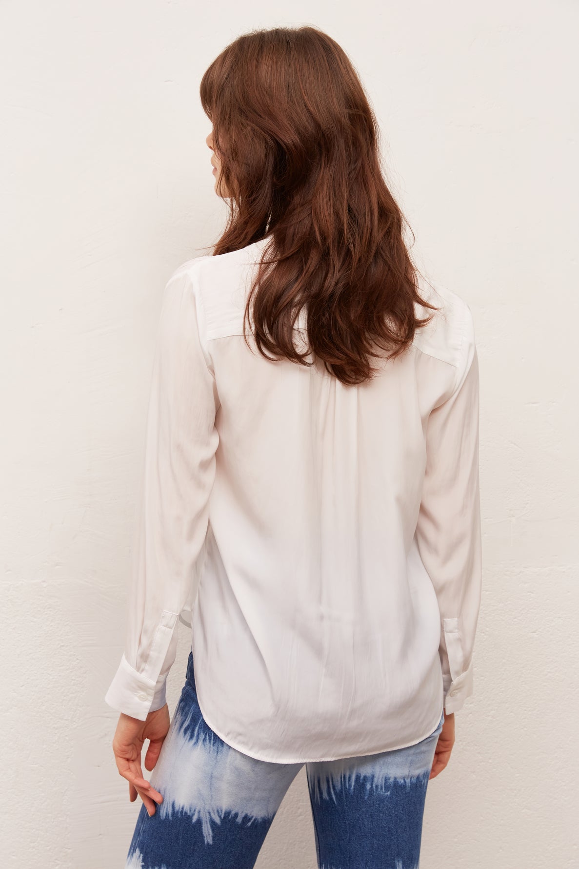 NORA - Blouse au toucher soyeux Faume - seconde main