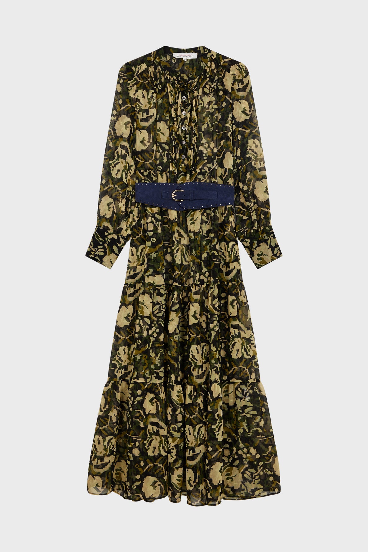 Robe bohème en mousseline à motif Ikat - ADA Faume - seconde main