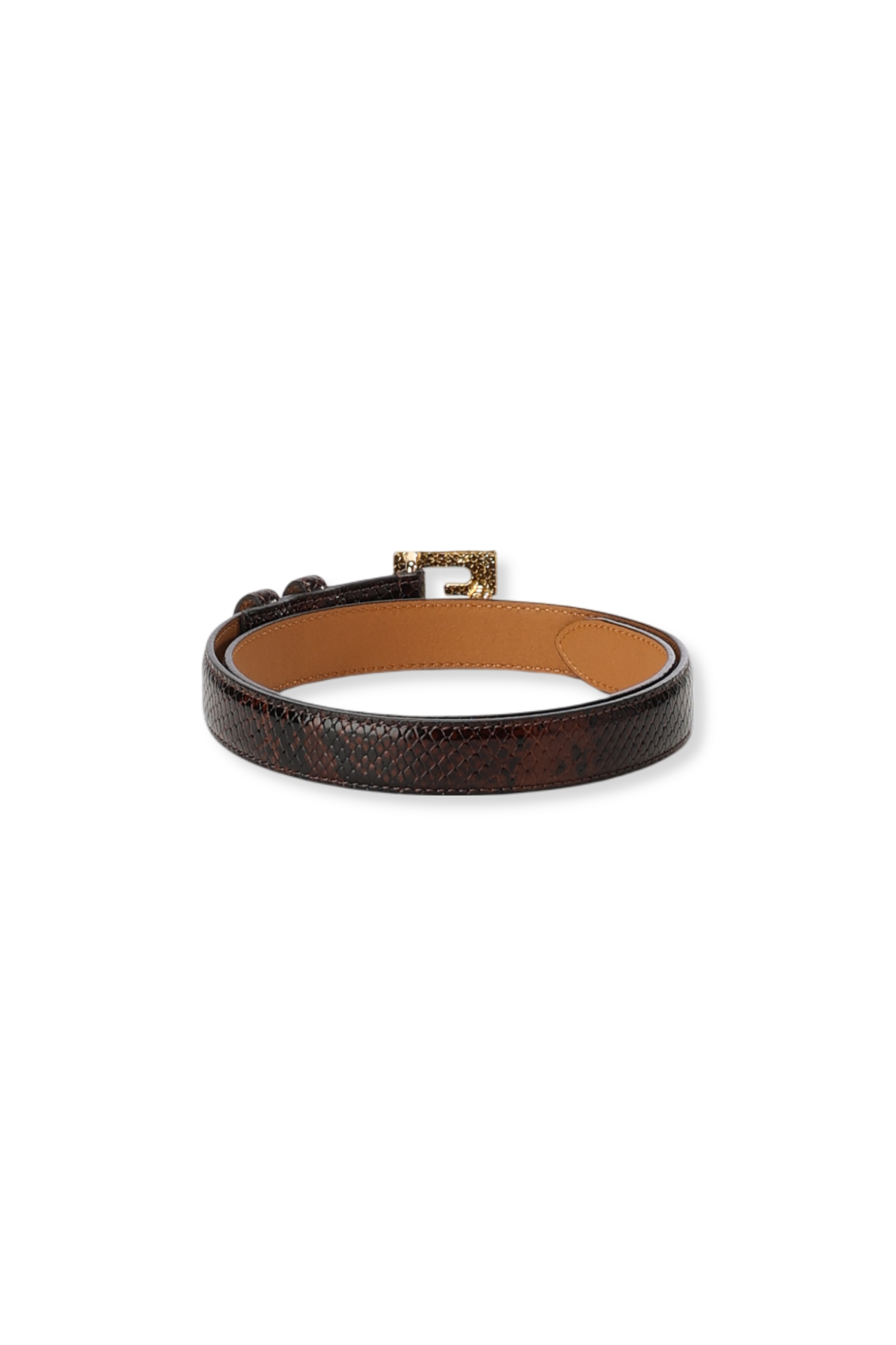 Ceinture en cuir tressé Faume - seconde main