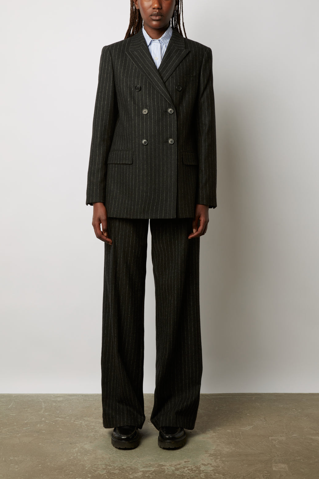 Veste en flanelle à rayures - EWAN Faume - seconde main