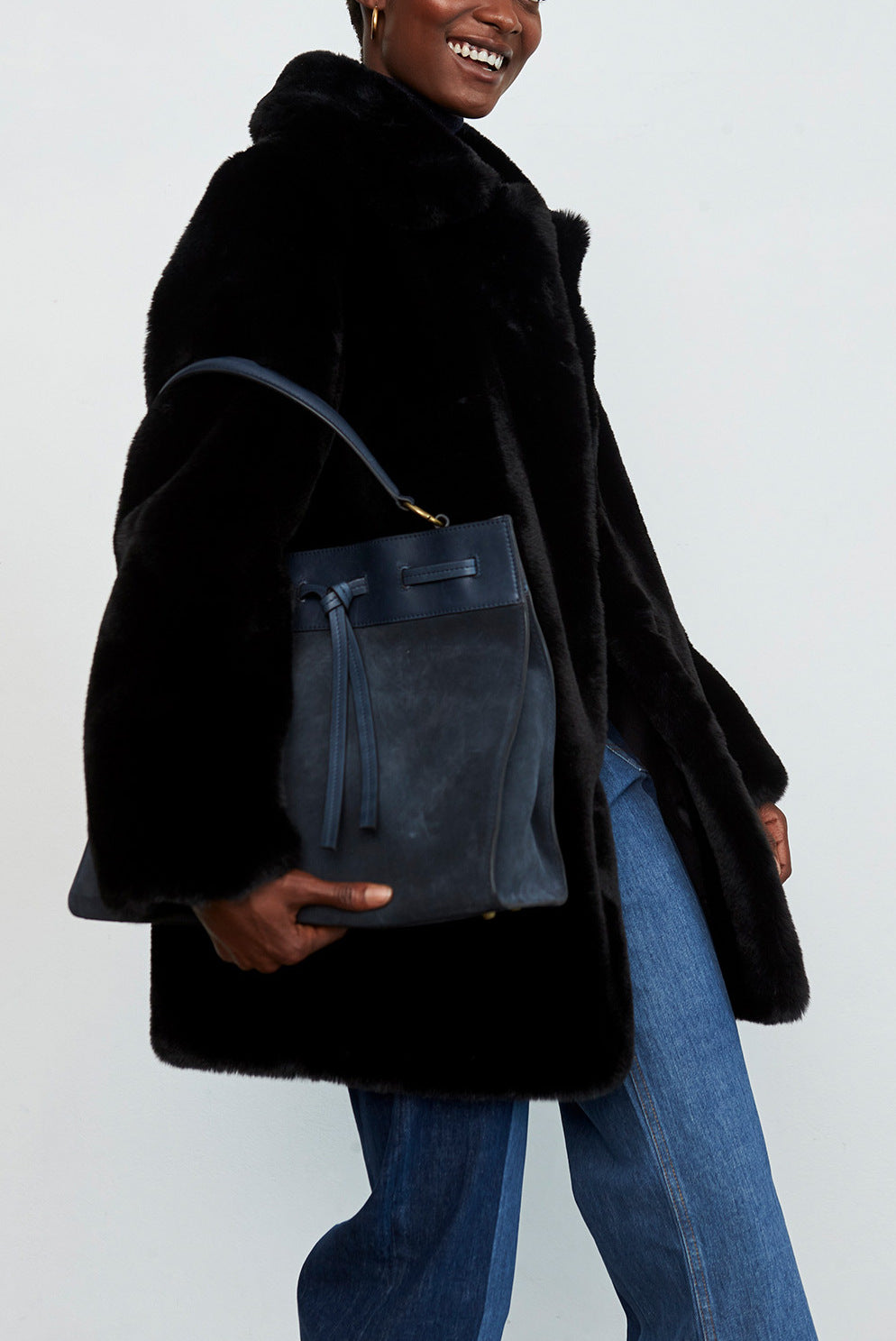 PIANA - Manteau court en fausse fourrure Faume - seconde main