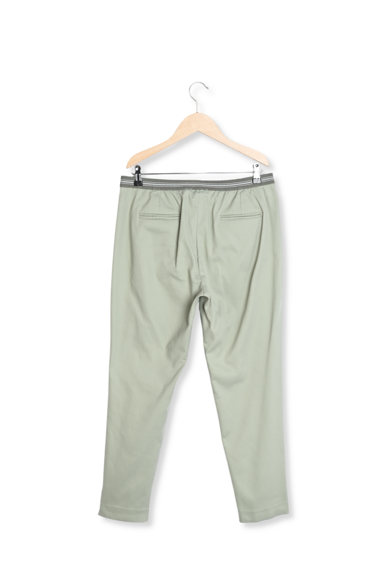 Pantalon droit en coton et dos élastiqué - ELGA Faume - seconde main