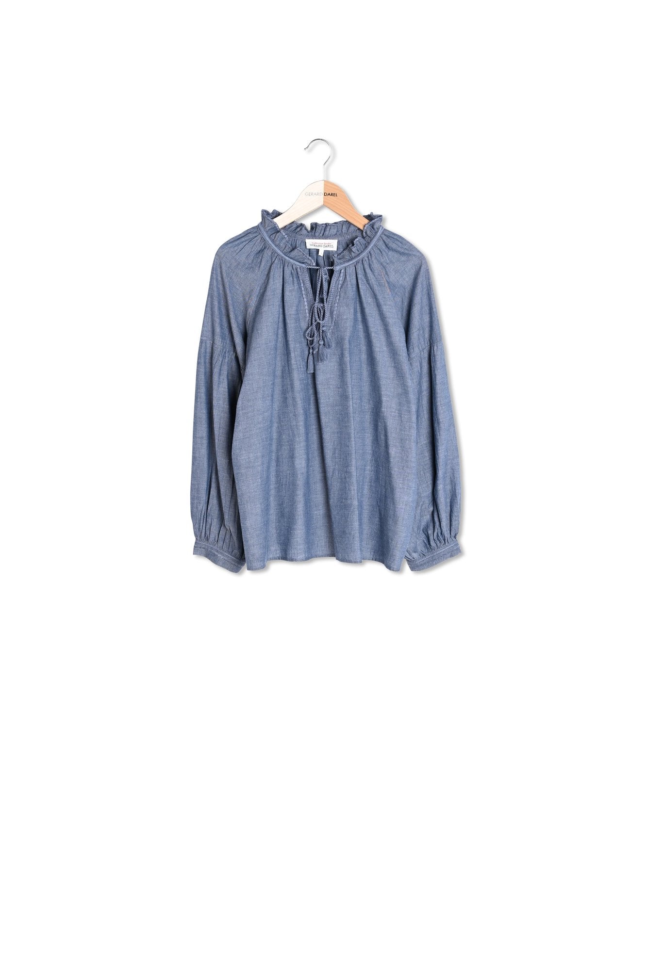 Blouse chambray à pompons - ADELE Faume - seconde main
